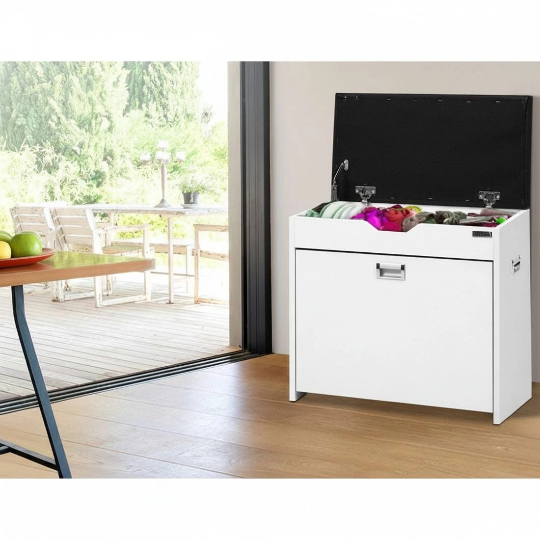 5 Artiss Shoe Rack Cabinet Bench 3-Tier 15 Pairs Entryway Storage Organizer Seat Easy Clean Sturdy Modern - White, 5 of 10