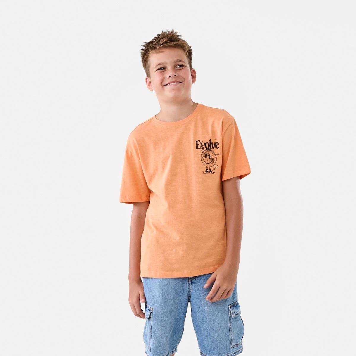 1 Short Sleeve Back Print T-shirt Org Evolve, 1 of 9