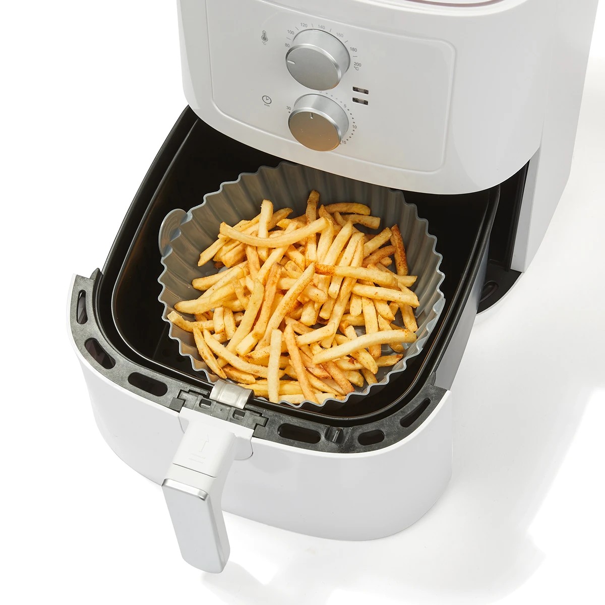 1 Silicone Air Fryer Tray - Grey, 1 of 9