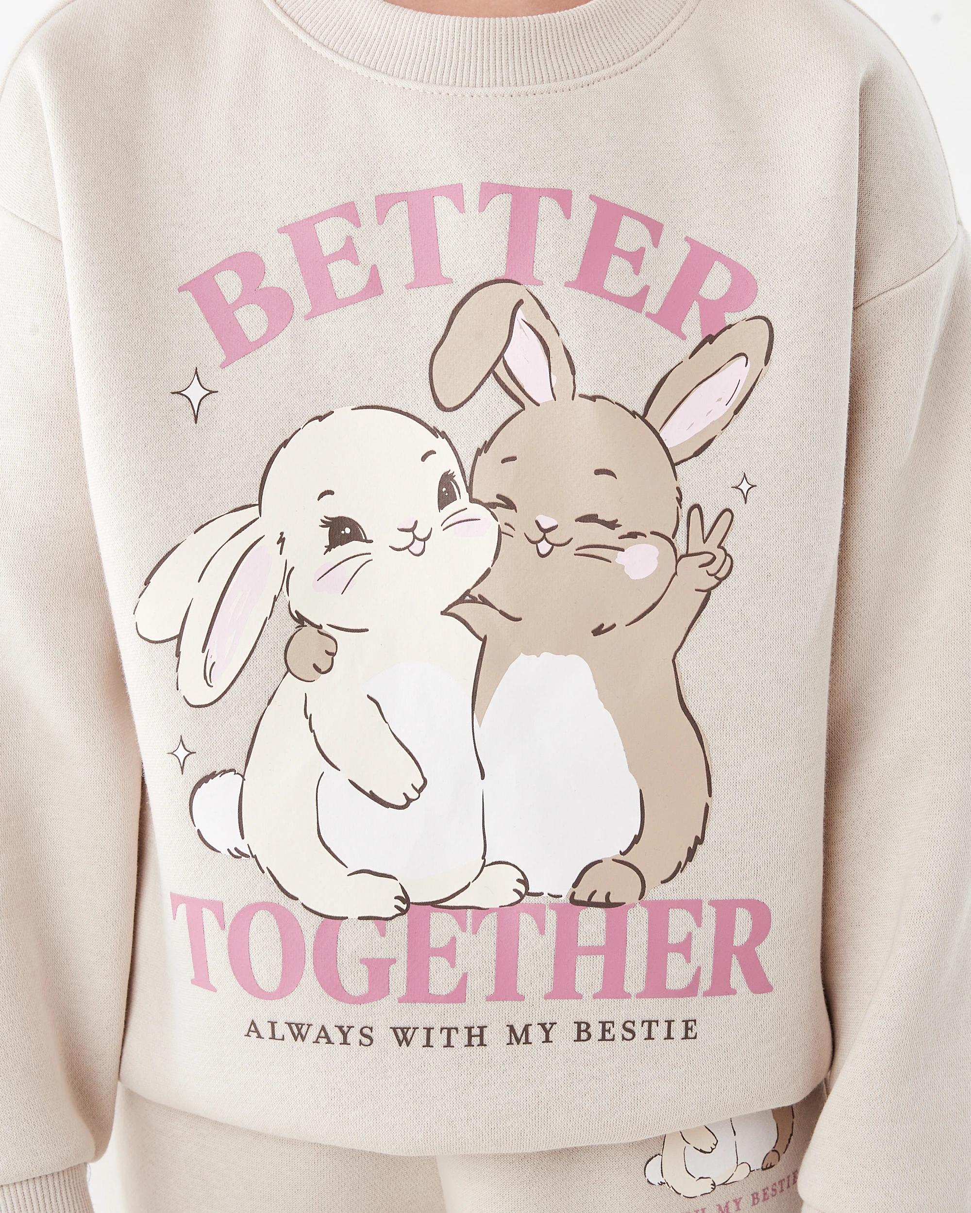 4 Print Crew Sweater Bge Bunny, 4 of 8