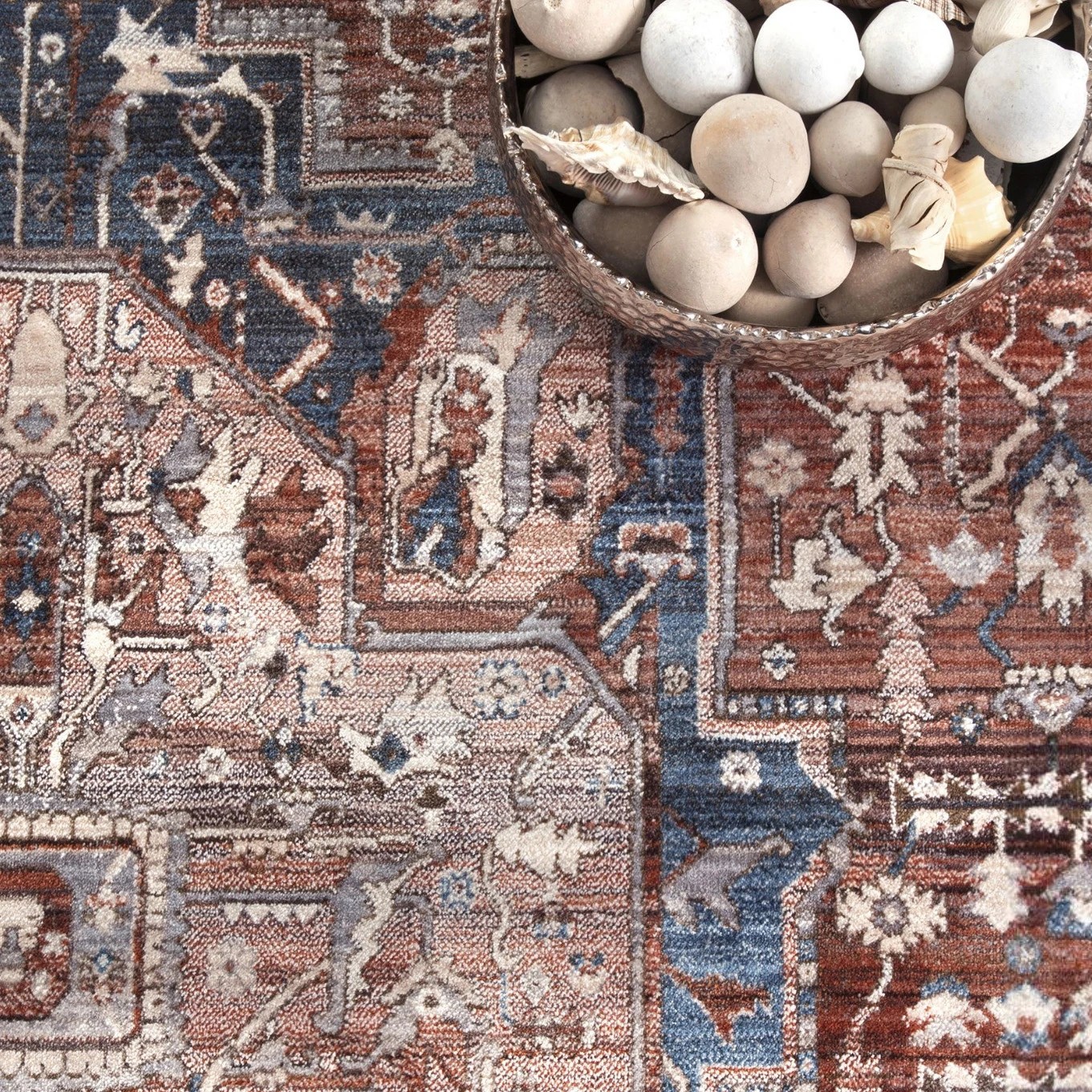 3 Common Ground Rugs Anatolia 290x200cm - Large Power Loomed Floor Rug - Brown, 3 of 8