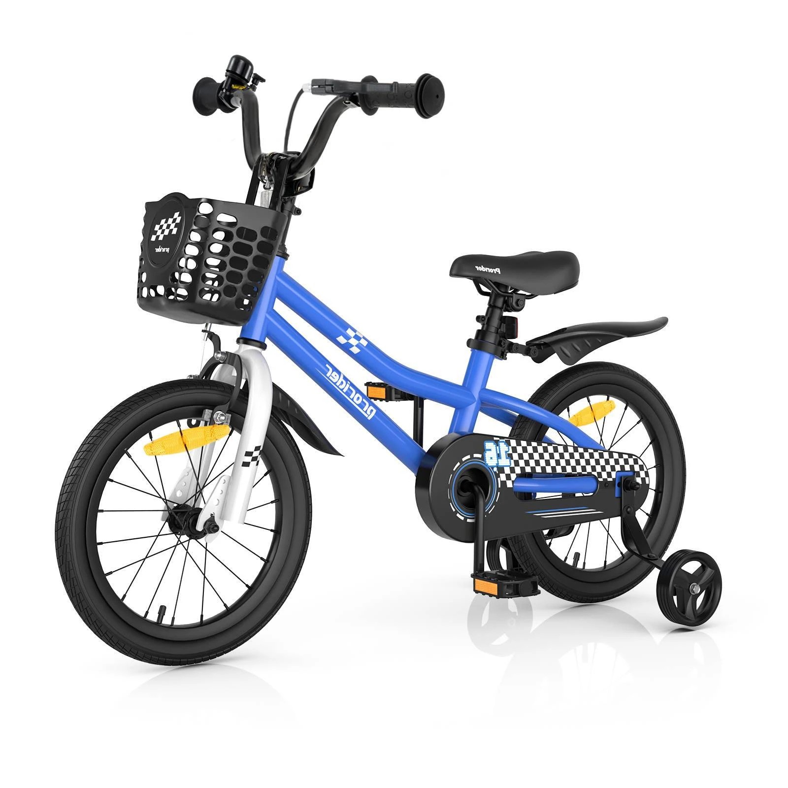 1 Costway 40cm Balance Bike Training Bicycle w/Adjustable Handlebar & Saddle/Basket Boys Girls, 1 of 2