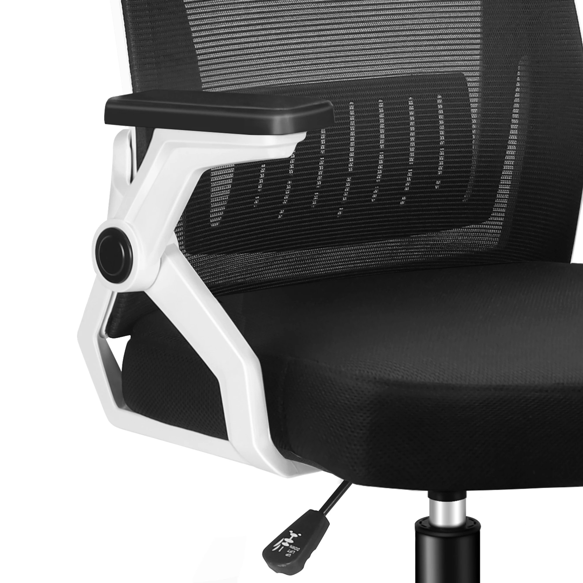 7 Alfordson Mesh Office Chair Executive Computer Fabric Gaming Racing Work Seat - White Black, 7 of 10