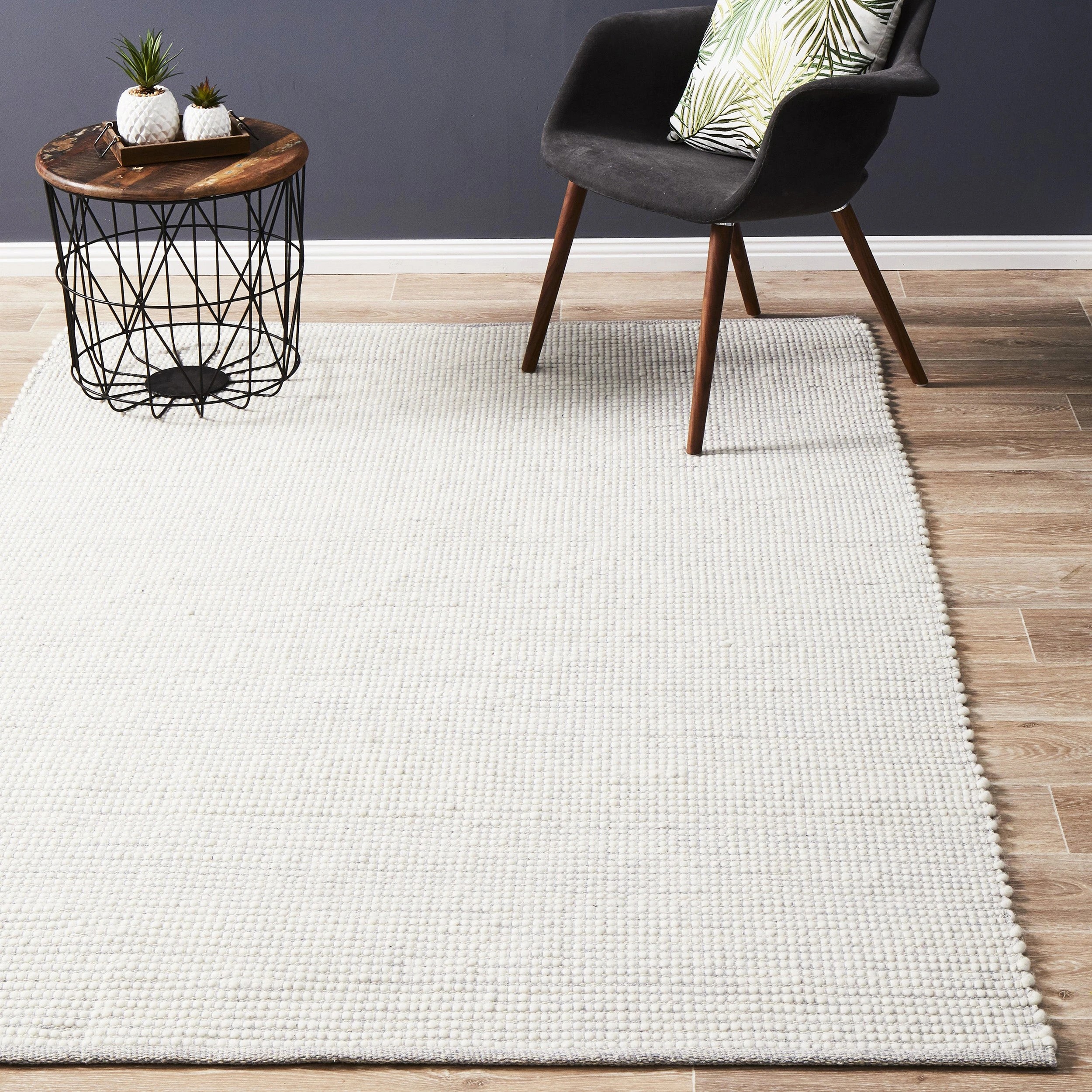 2 Common Ground Rugs Atelier 225x155cm - Medium Hand Loomed Rug - Silver, 2 of 7
