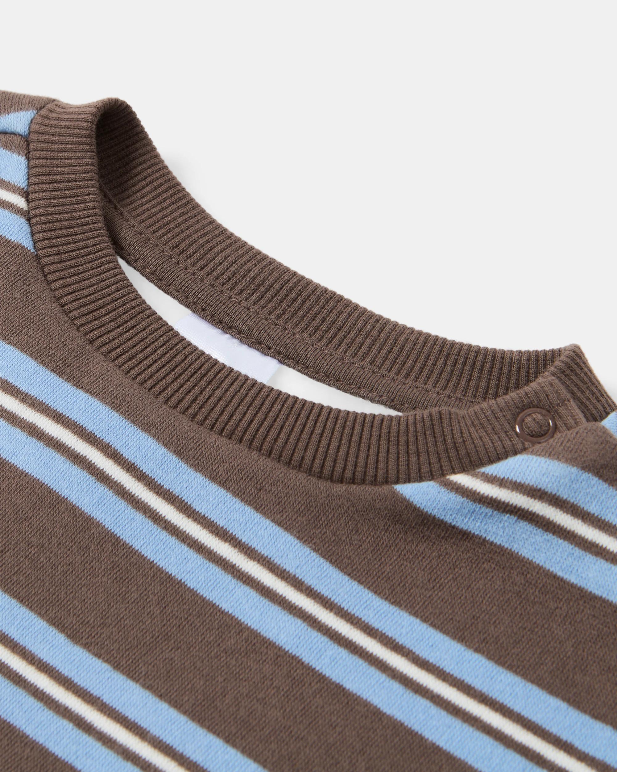 3 Drop Shoulder Sweatshirt Stripe, 3 of 3