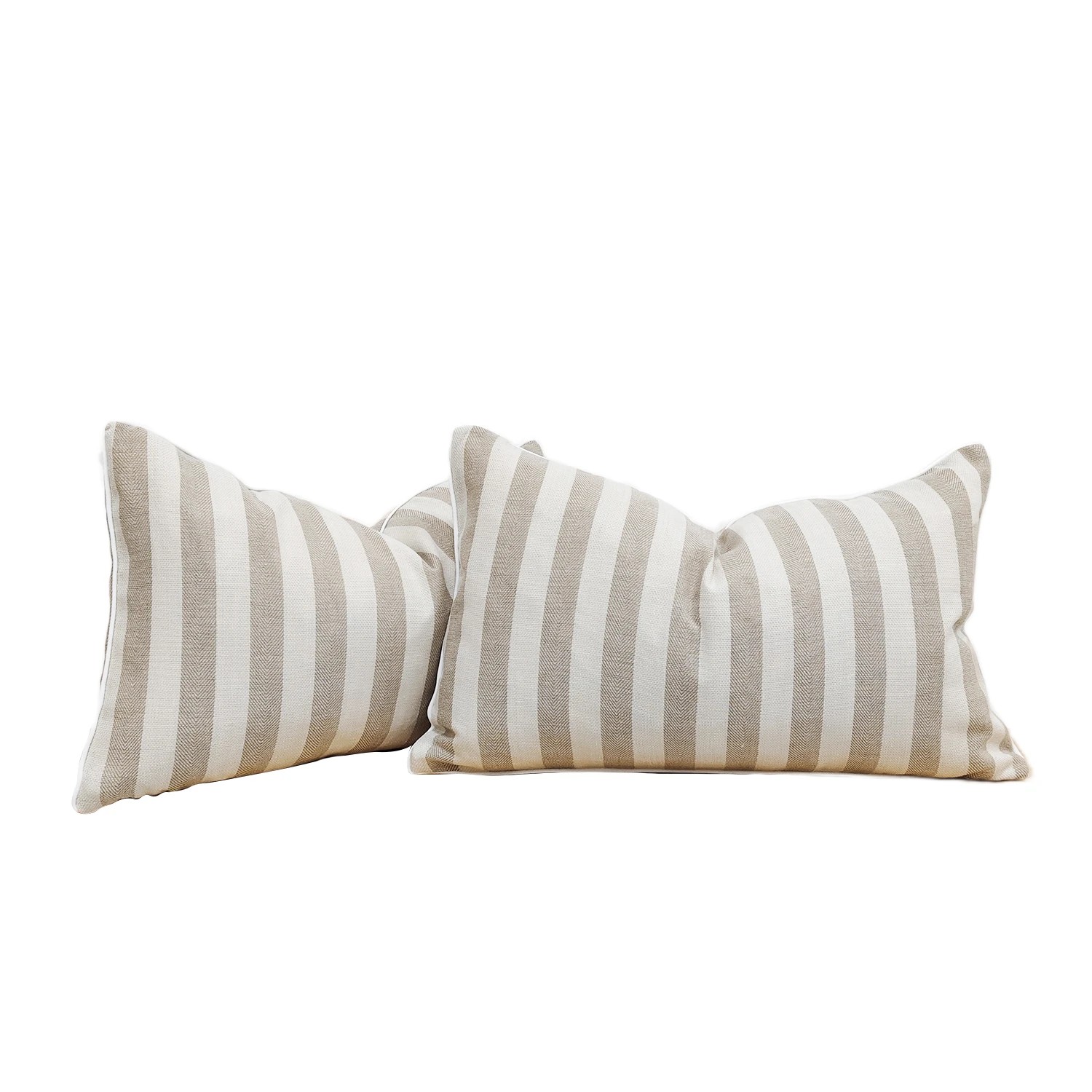 1 Gioia Casa 2-Pack Yarn-Dyed Linen Cotton Cushion Covers 30x50cm - Natural, 1 of 3