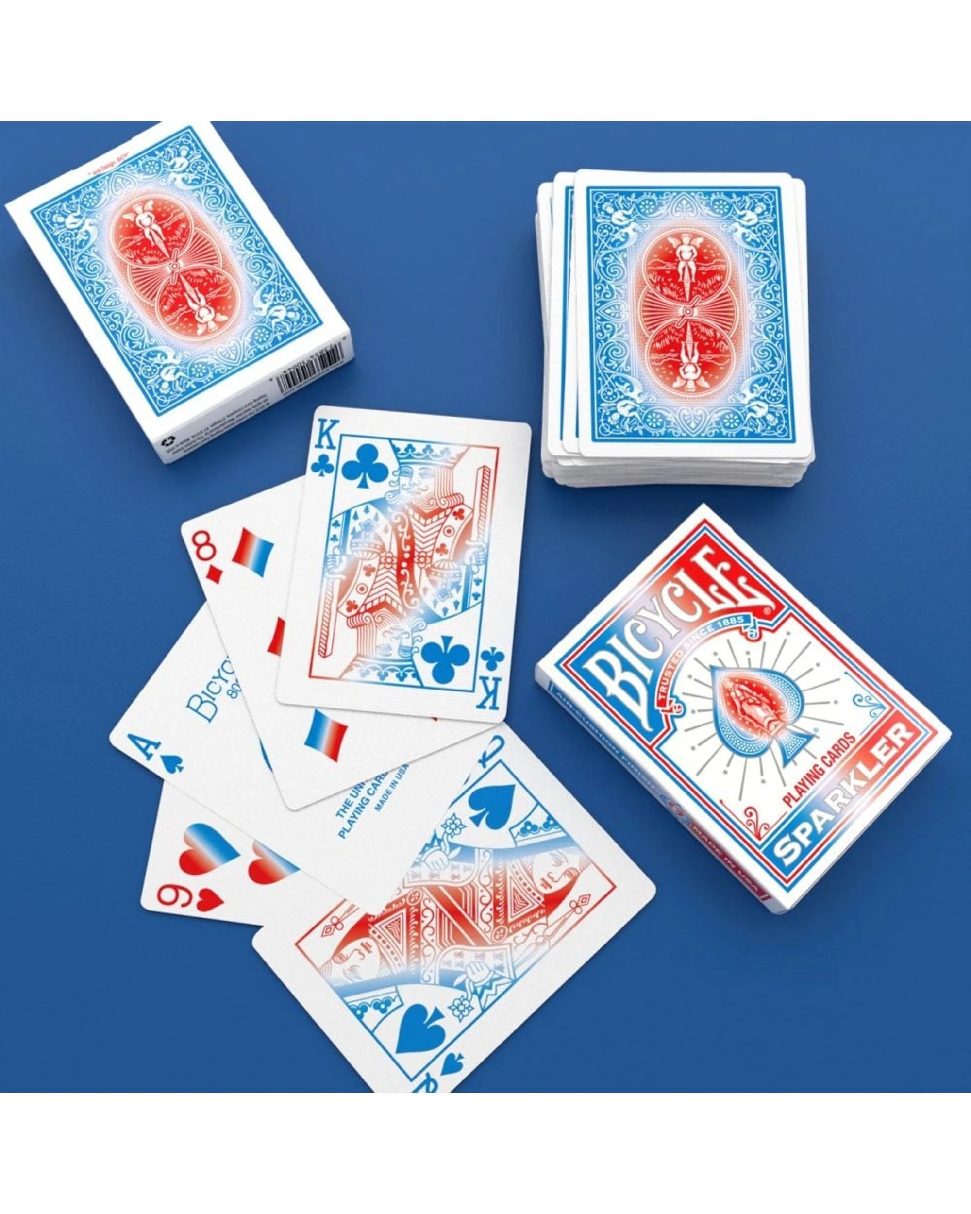 6 Bicycle Sparkler Playing Cards, 6 of 8