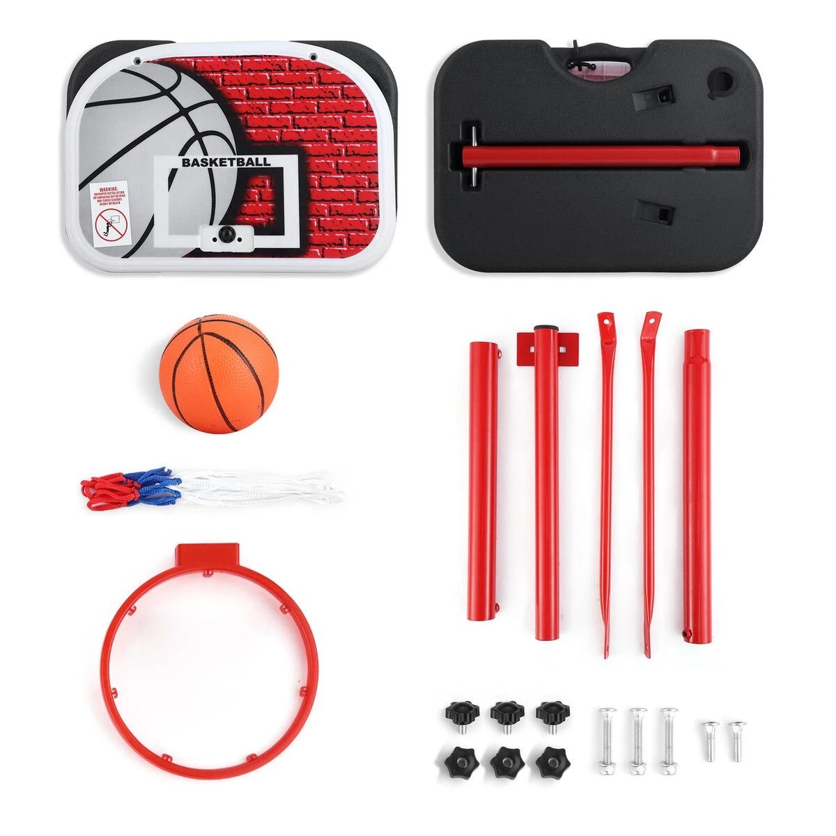 3 Ausway Portable Basketball Hoop Stand System 1.15-1.6m Adjustable, 3 of 7