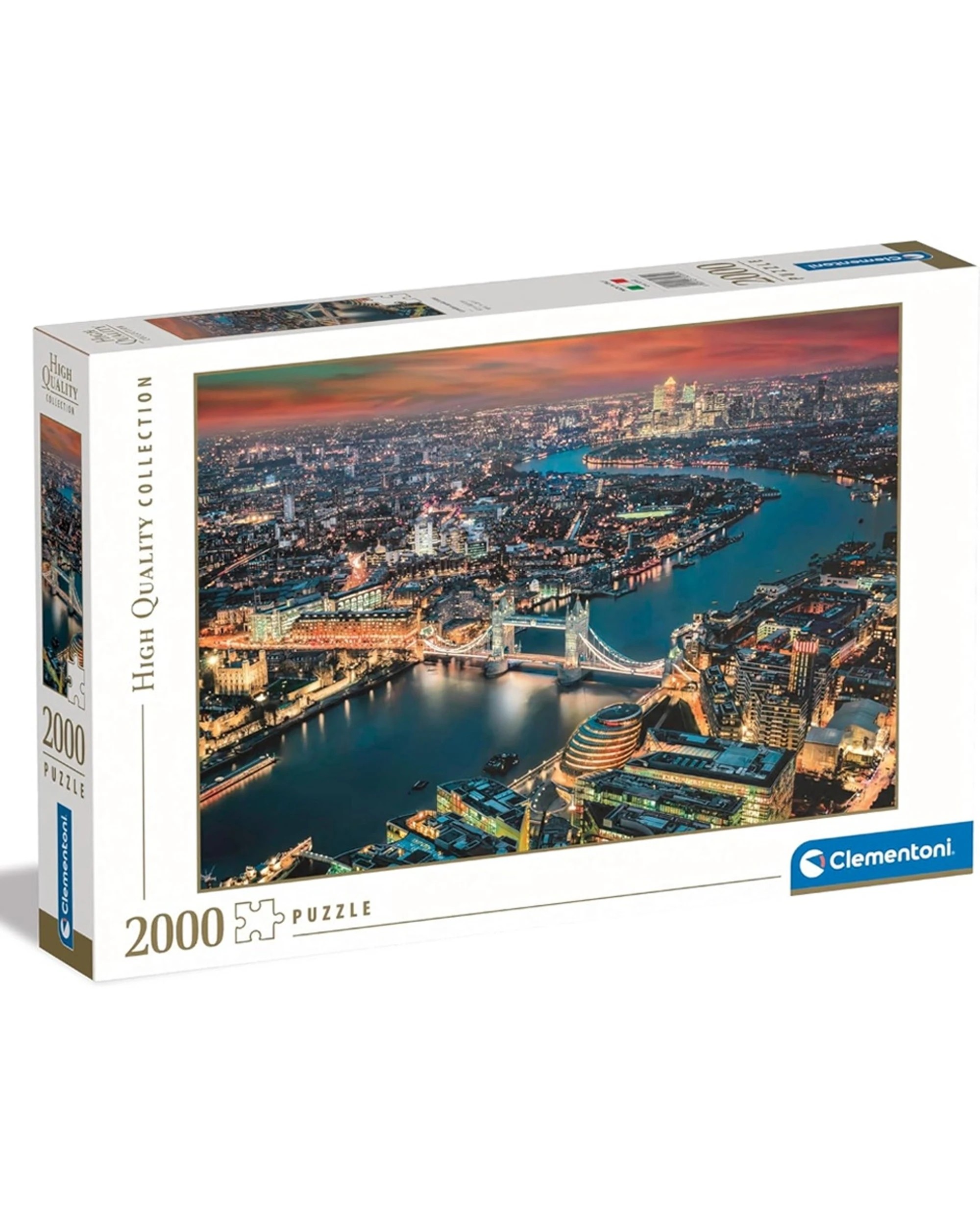1 Clementoni London Aerial View 2000 Piece Jigsaw Puzzle 38.5x26.25 Inches - Multi, 1 of 2