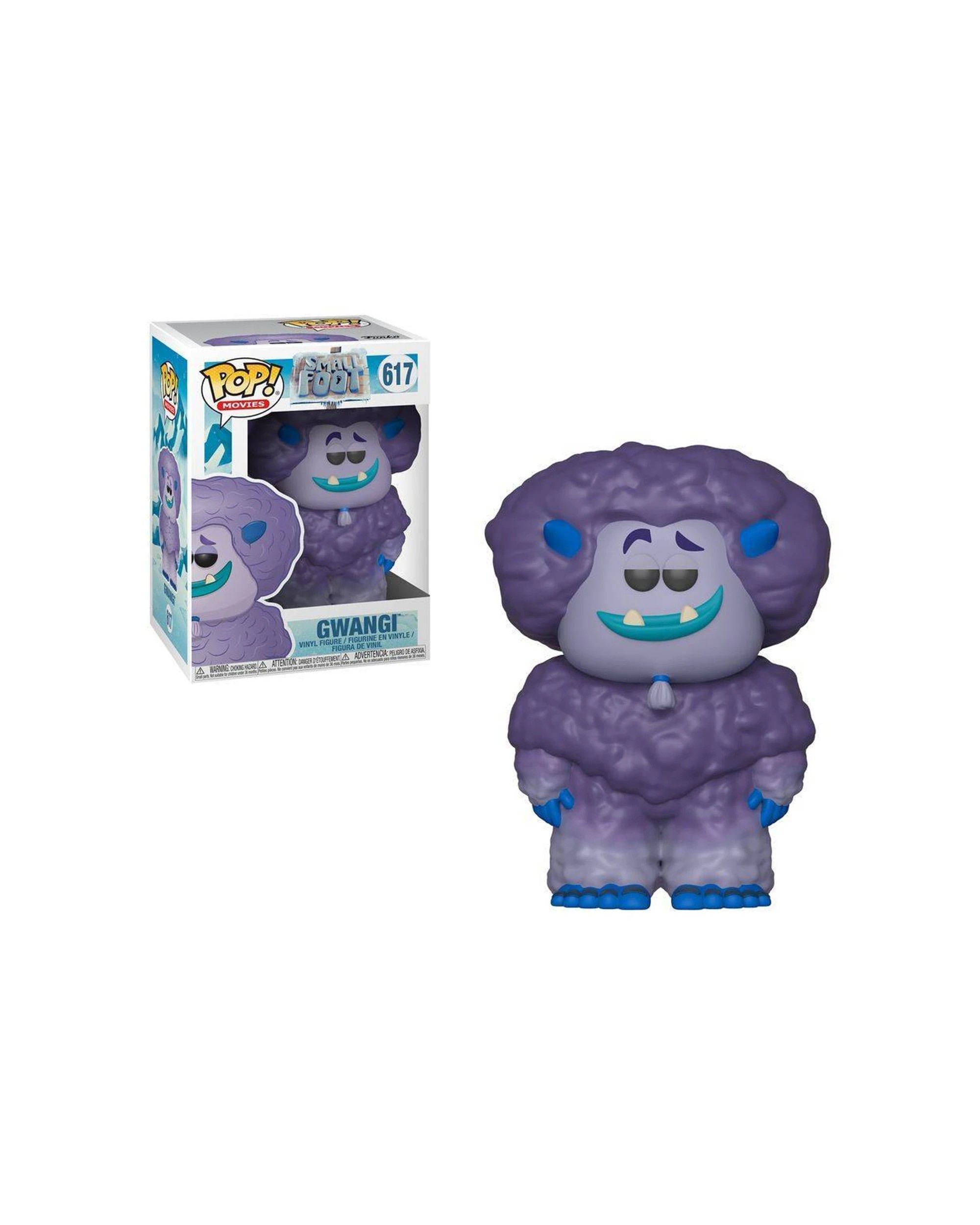 1 Pop Vinyl Figurine Smallfoot - Gwangi Action Figure 10cm Collectible Branded Box - Purple, 1 of 3