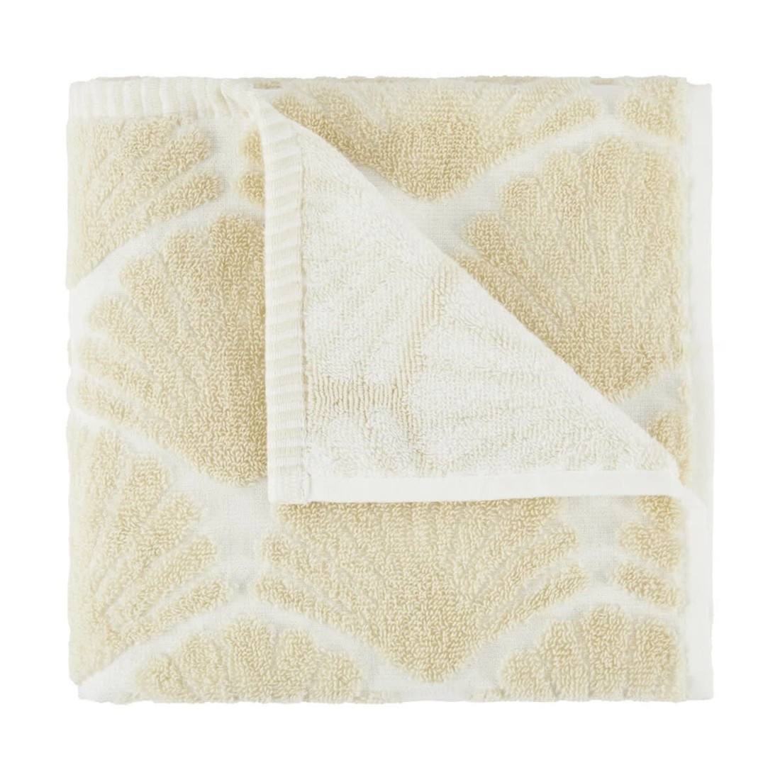 1 Shell Cotton Hand Towel - Beige, 1 of 5