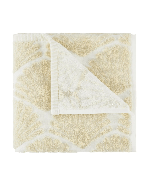 Shell Cotton Hand Towel - Beige