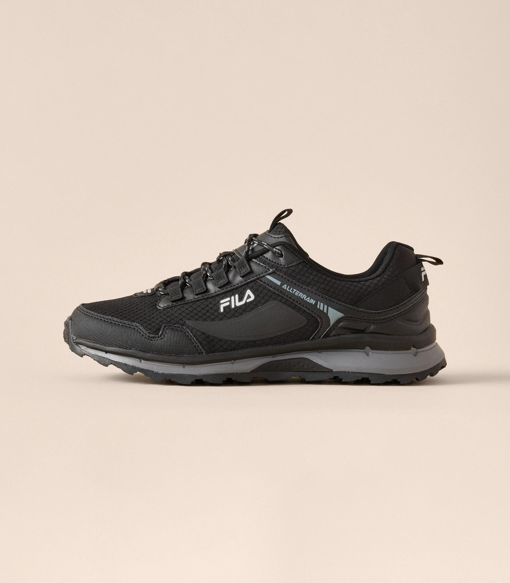 3 Fila Mens Trail Sneakers - Arpino BLACK / GREY, 3 of 6