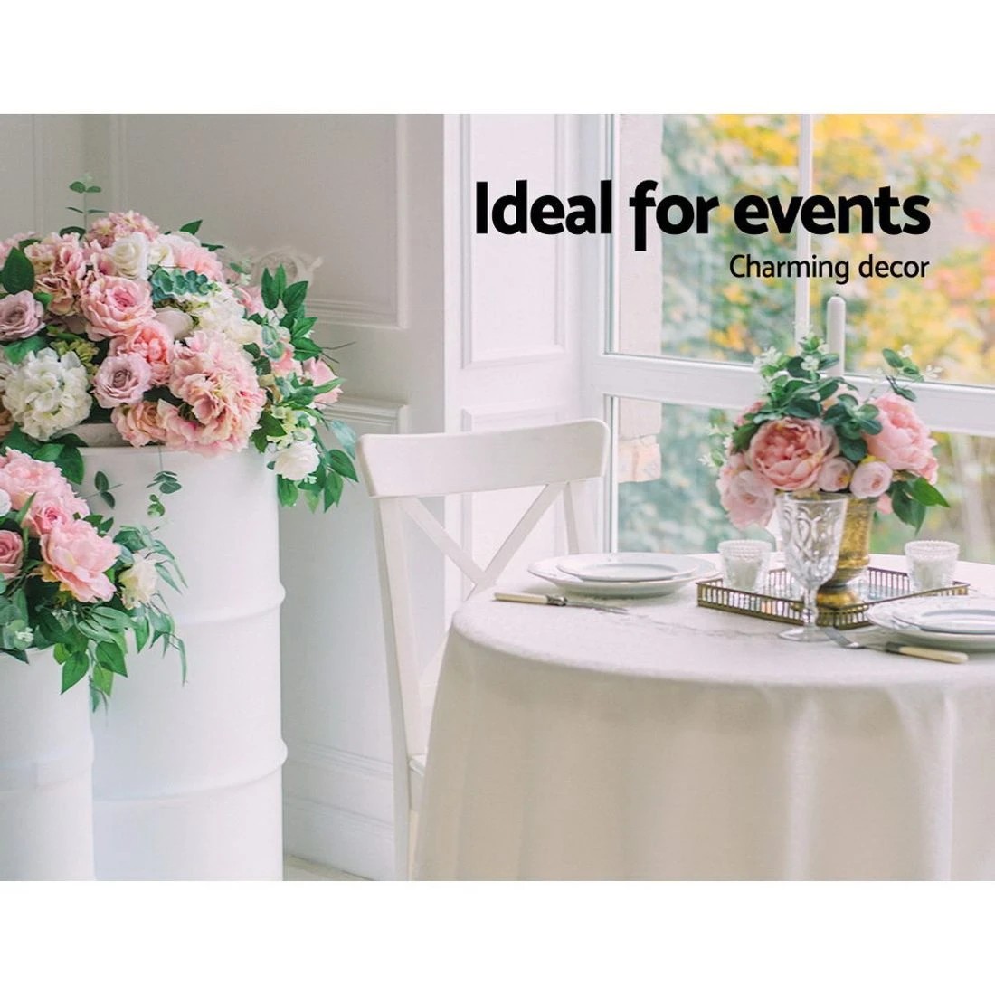 7 Artiss Bar Table Gas Lift Round - Black, 7 of 8