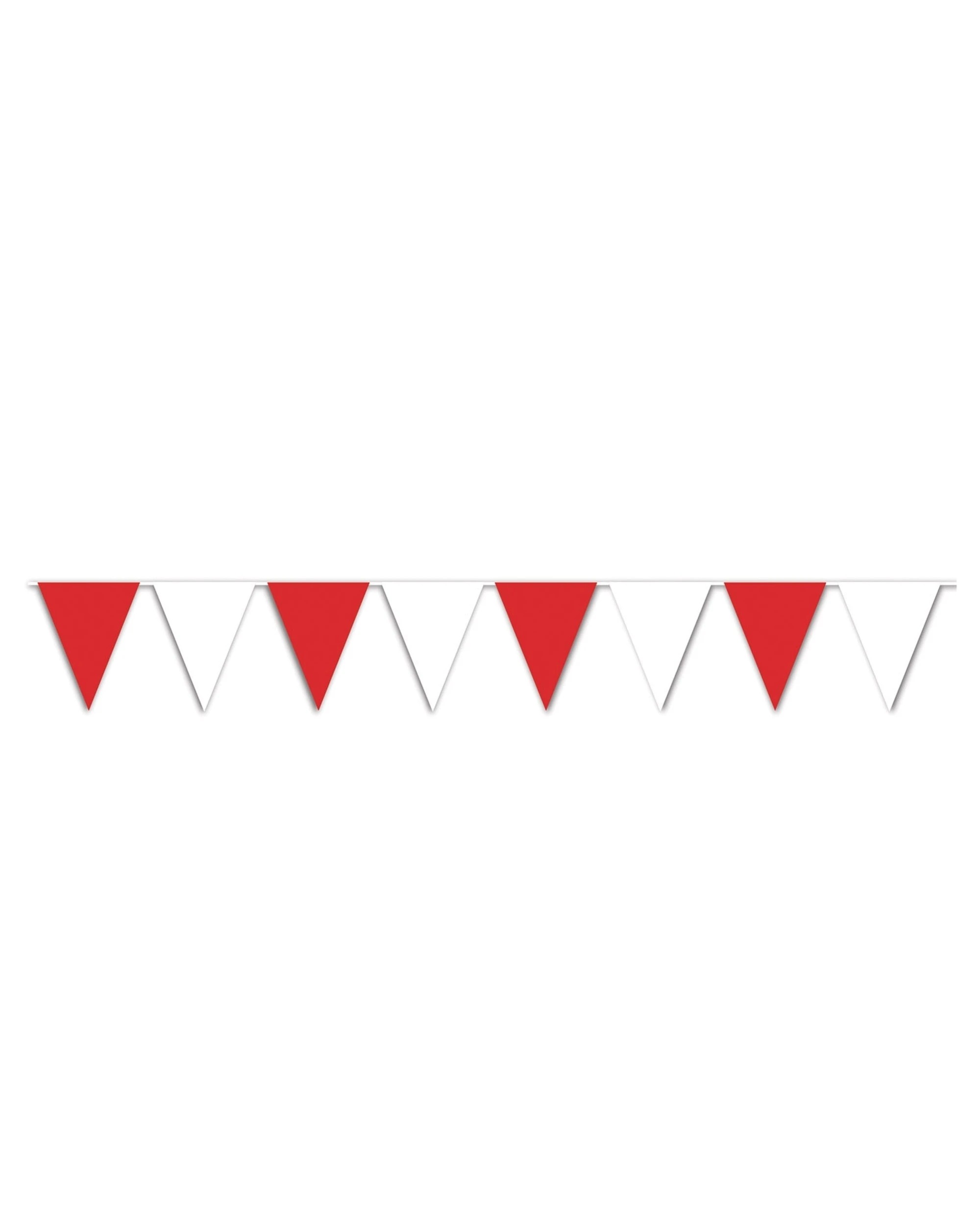 1 Beistle and White Large Plastic Flag Banner - Red, 1 of 1