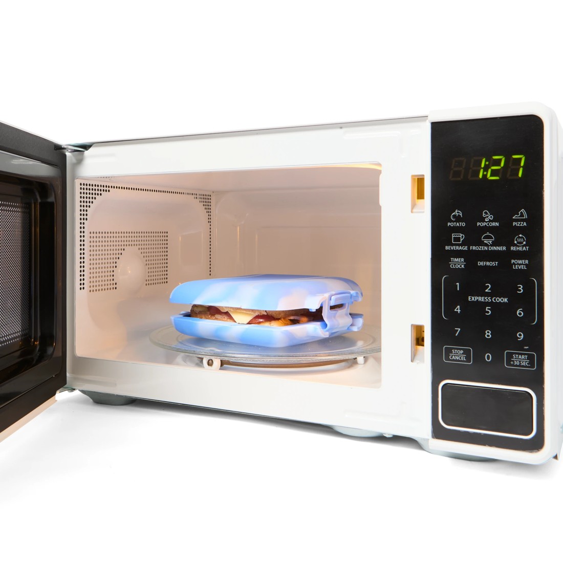 9 Microwave 'YUM' Grill Toastie Maker - Blue, 9 of 10