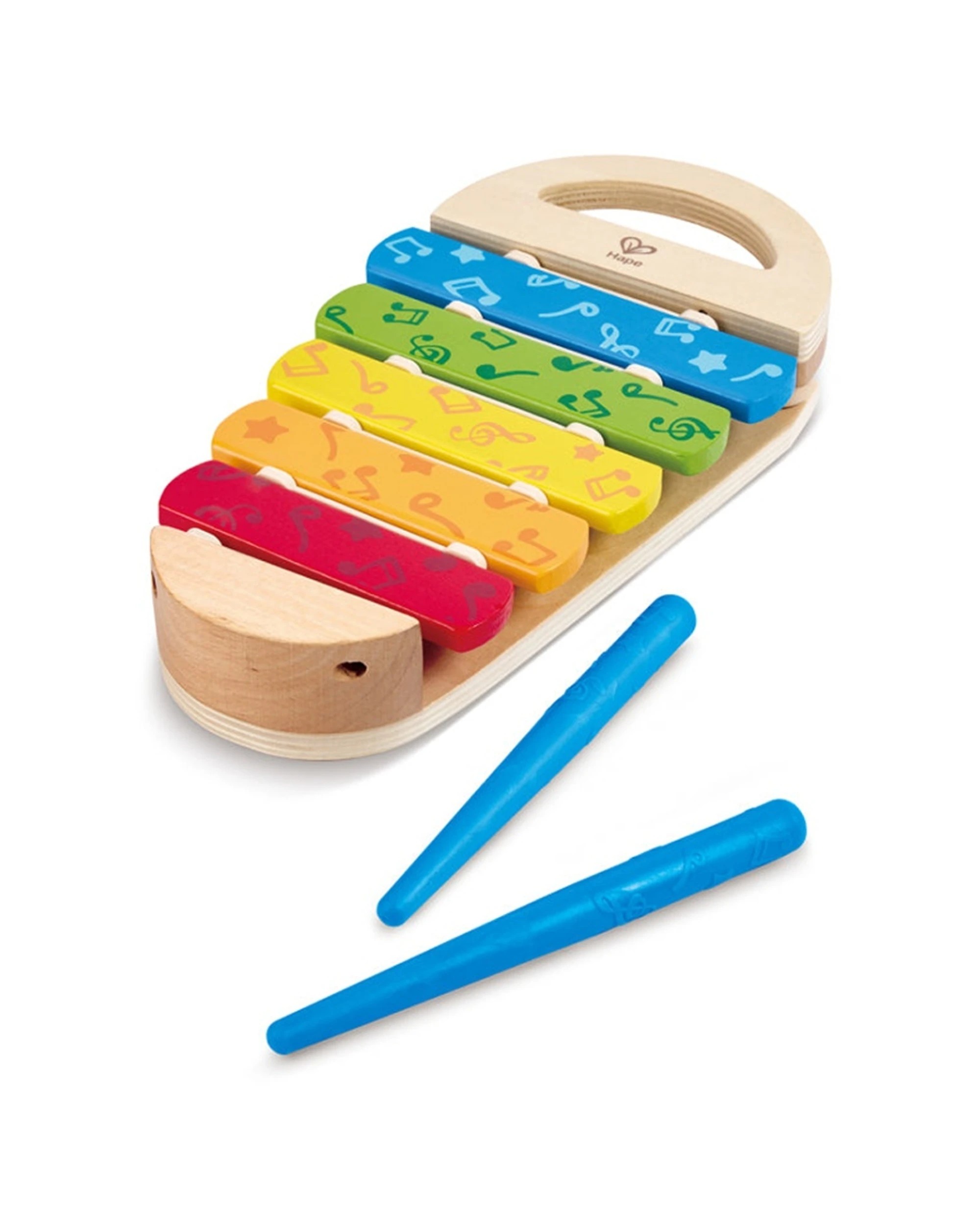 1 Hape Rainbow Xylophone Kids Musical Toy Durable Child-Safe Materials 27cm - Multi, 1 of 3