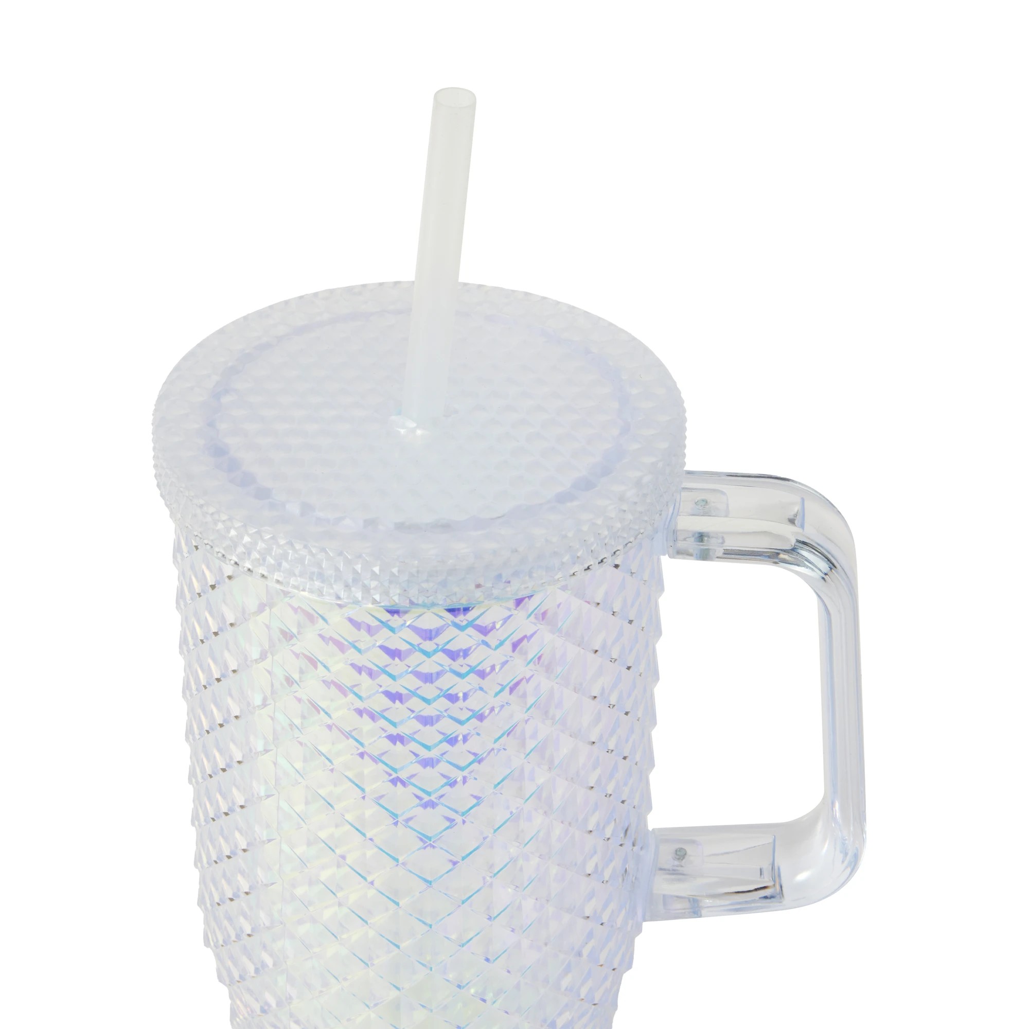 4 650ml Iridescent Textured Tumbler with Handle, 4 of 5