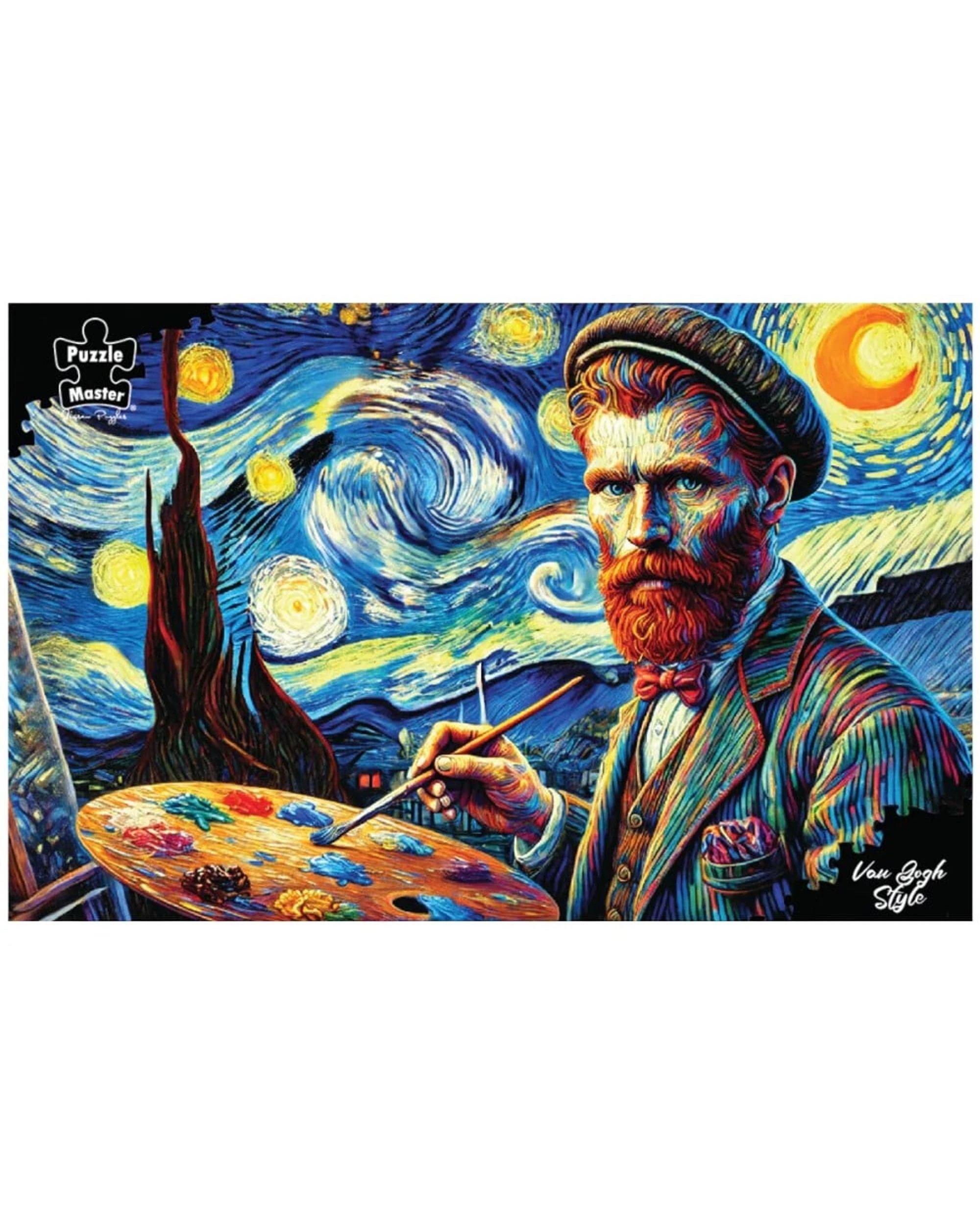2 Puzzle Master Van Gogh Selfie 1000 Piece Jigsaw Puzzle, 2 of 2