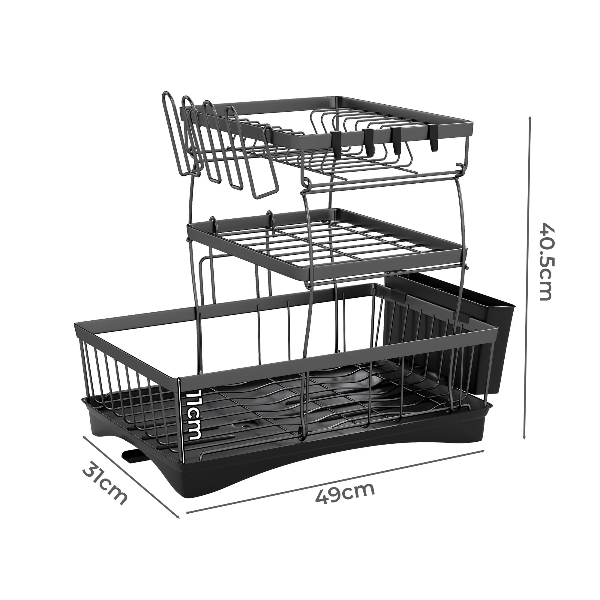 6 Toque Dish Drying Rack 3 Tier, 6 of 7