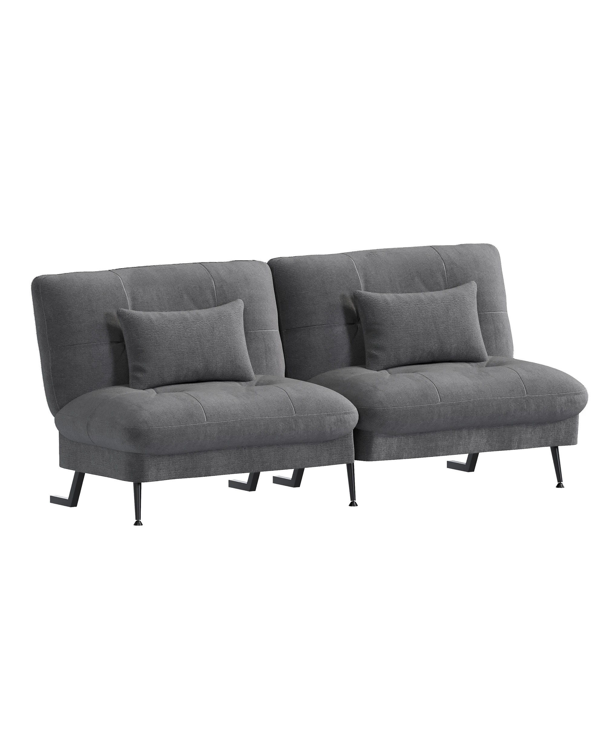 1 Advwin Convertible Futon Sofa Bed Corduroy Futon Couch with Adjustable Backrest Recliner Sleeper Sofa, 1 of 9