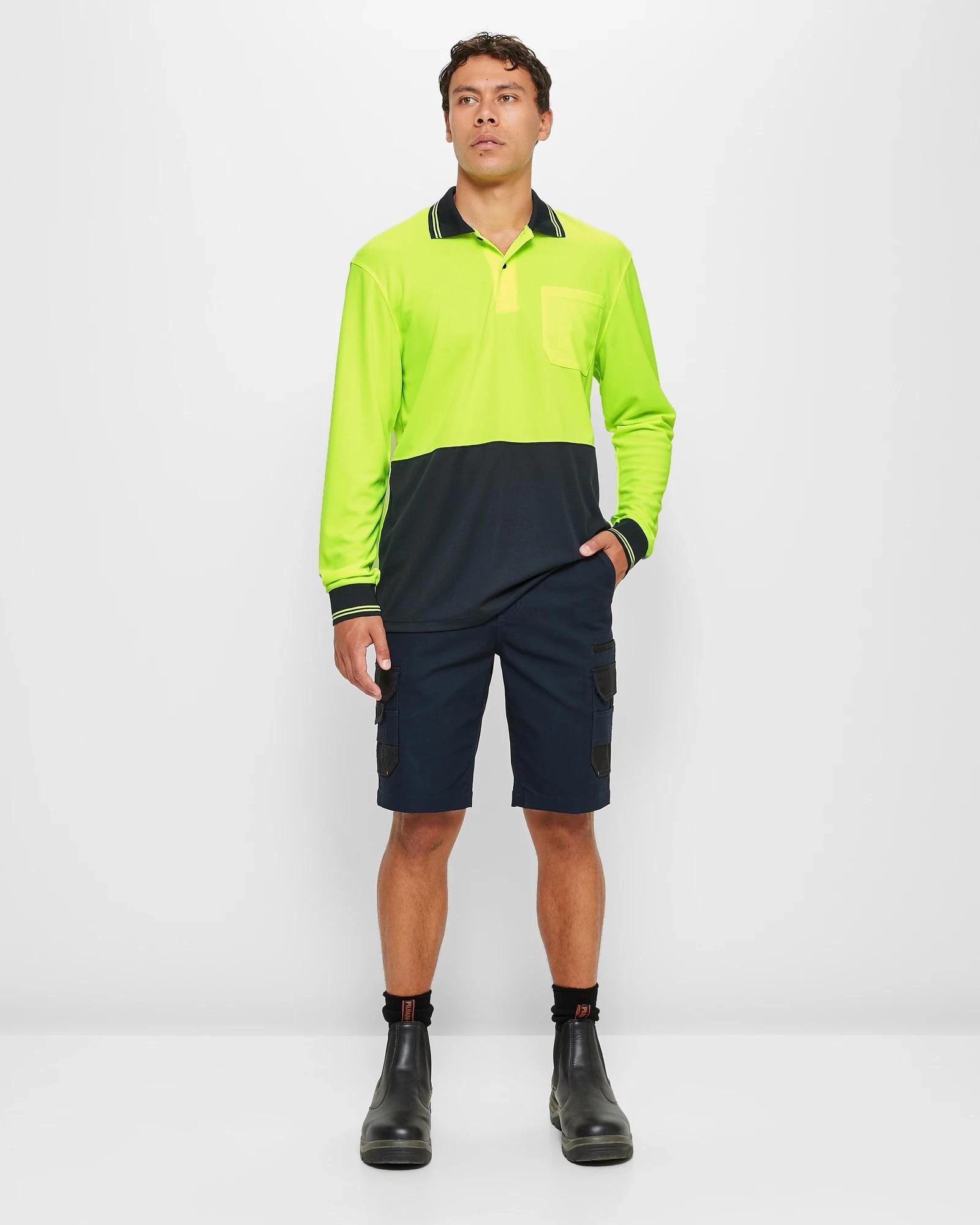 2 Graphite Hi-Visibility Polo Shirt YELLOW, 2 of 5