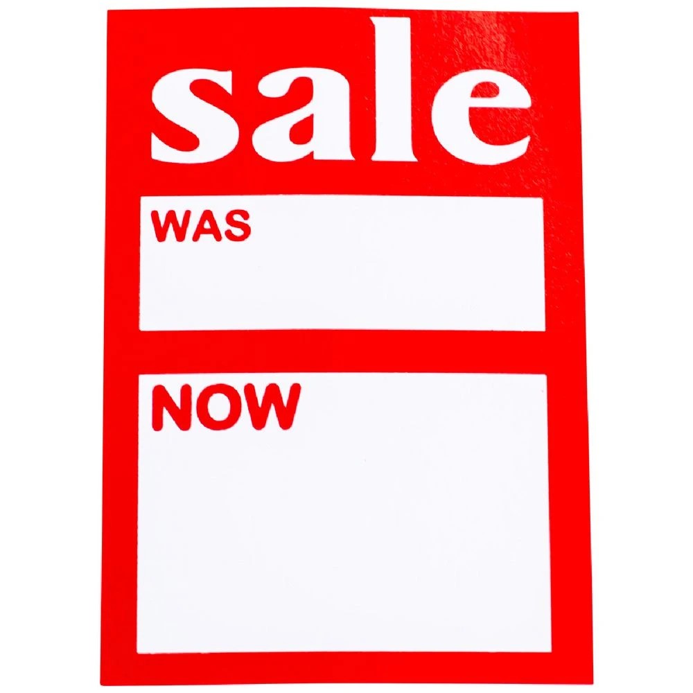 2 Meto A7 Sign Cards WAS/NOW 10 Pack, 2 of 2
