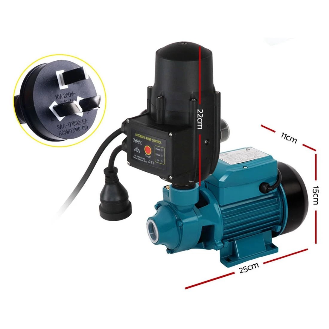 2 Giantz Auto Peripheral Pump Clean Water Garden Boiler Car Wash Irrigation QB60 - Multi, 2 of 5