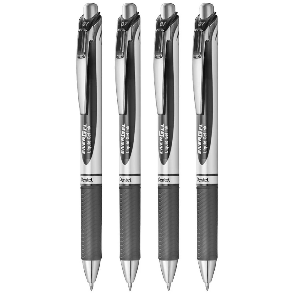3 Pentel Energel BL77 Retractable Gel Pen Black 4 Pack, 3 of 5