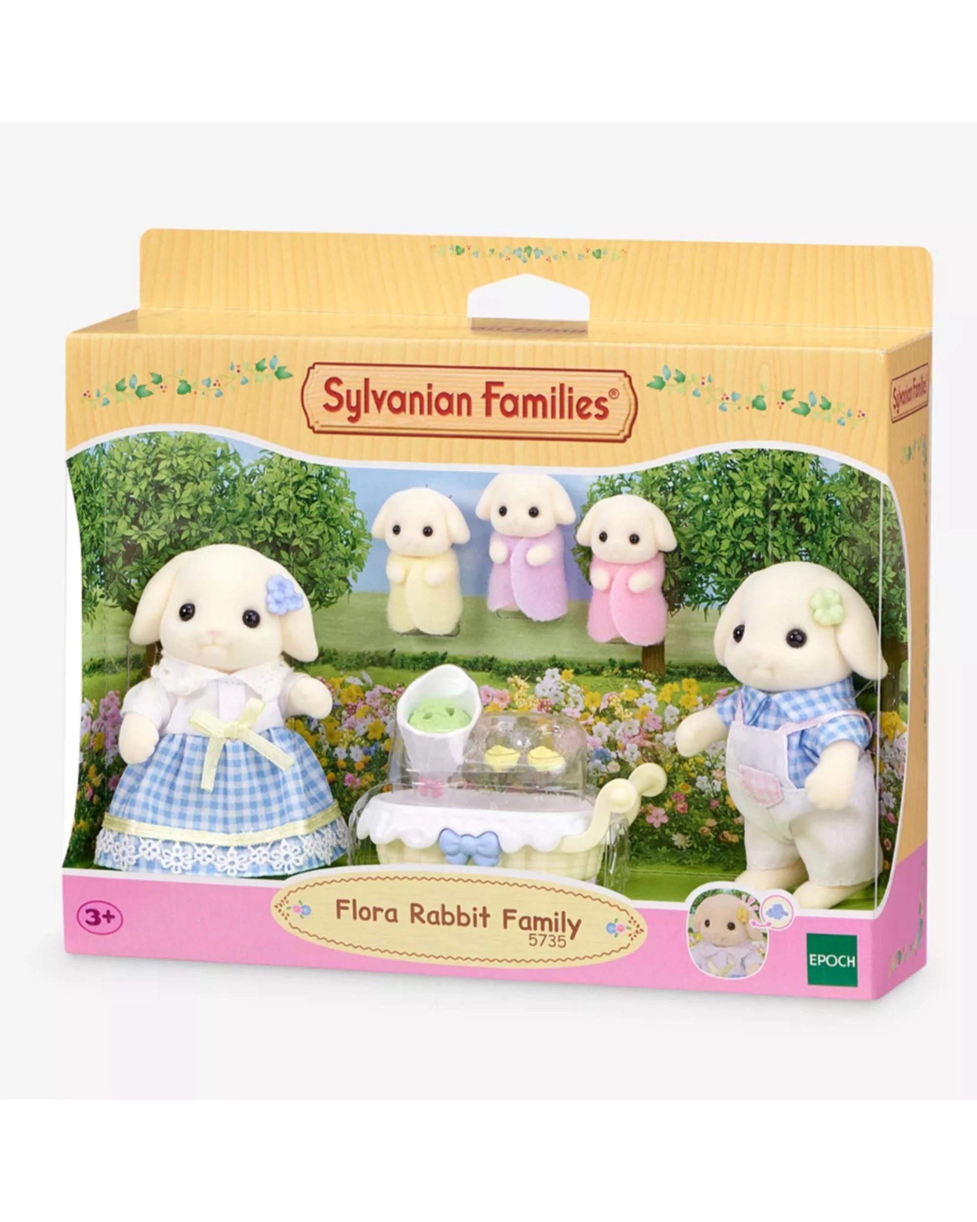 1 Sylvanian Families Flora Rabbit Family, 1 of 2