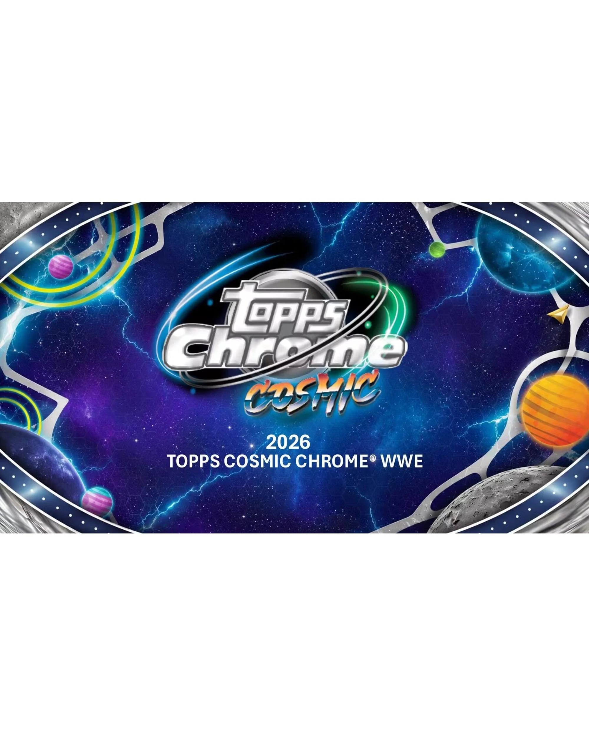2 Topps 2026 Cosmic Chrome WWE Wrestling Hobby Pack, 2 of 9