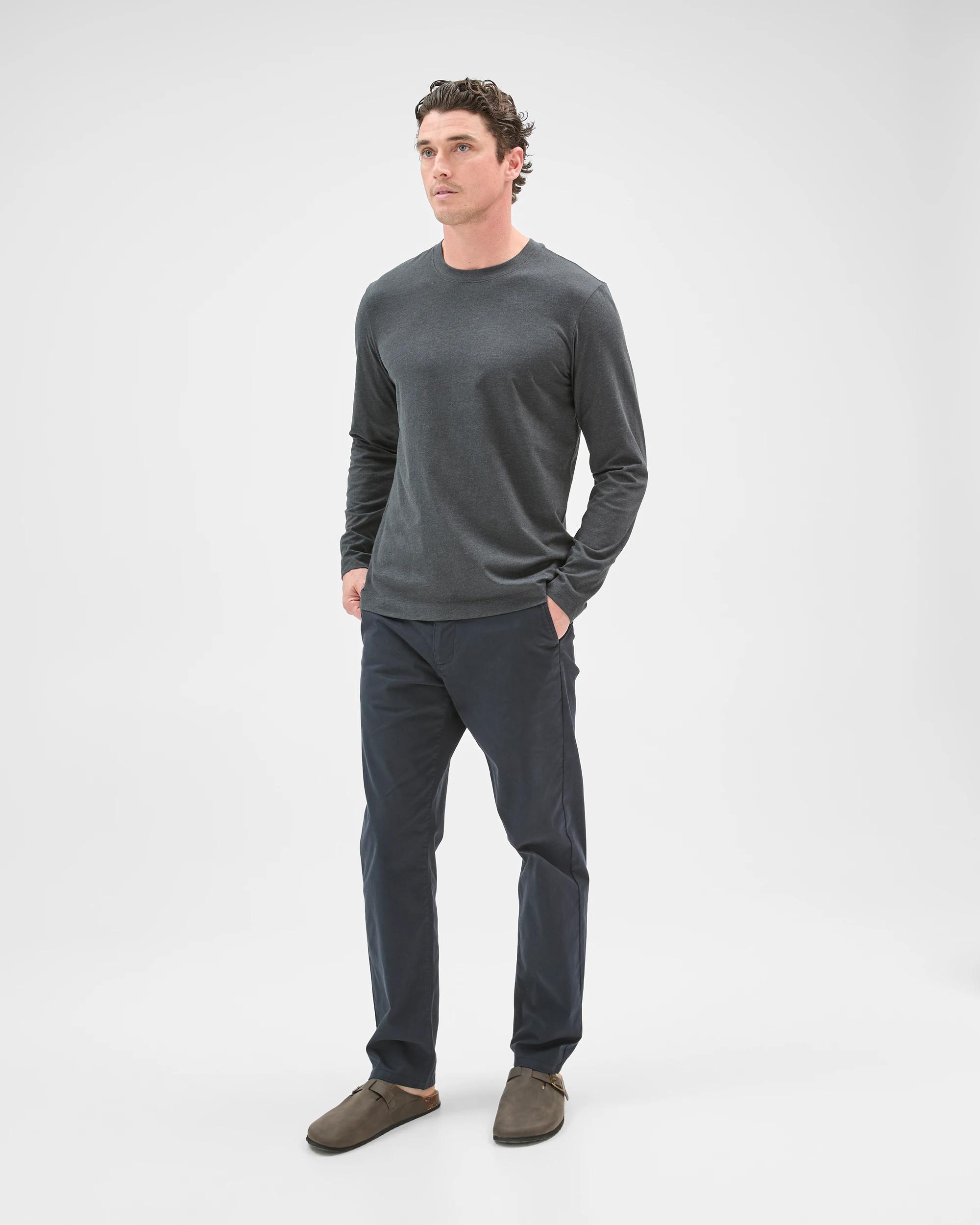 2 Target Australian Cotton Long Sleeve T-Shirt CHARCOAL, 2 of 8
