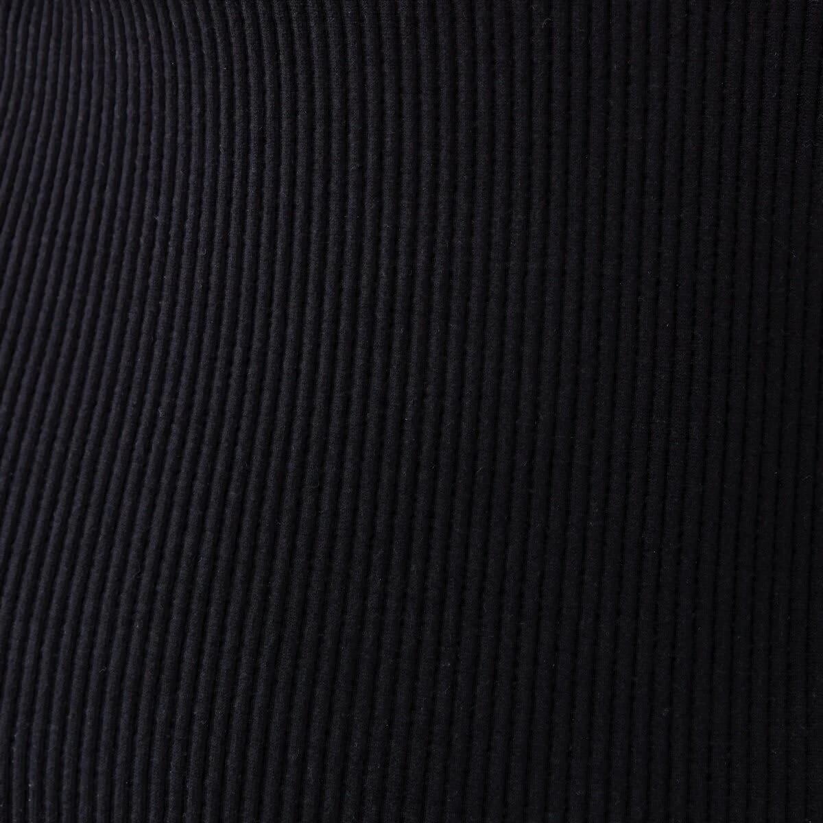 7 Long Sleeve Soft Rib Bodysuit Black, 7 of 7