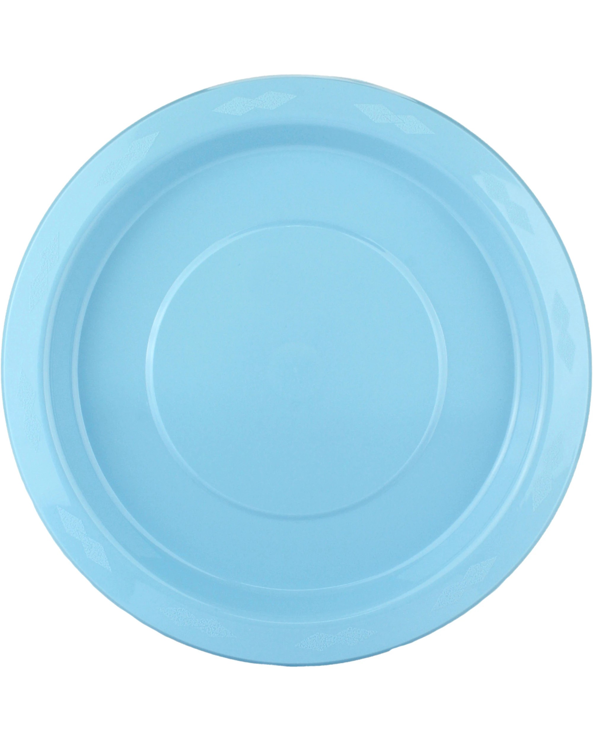 1 Alpen 23cm Reusable Plates Pack of 20 - Ice Light Blue - Light Blue, 1 of 3