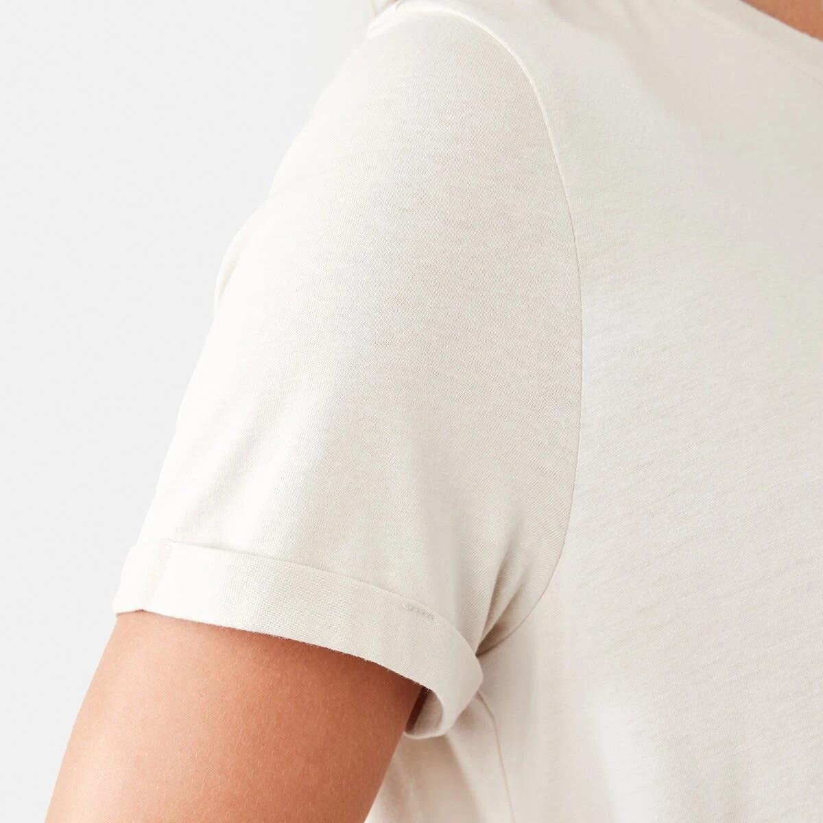 6 Short Sleeve Detailed Printed T-shirt MAISON NAT BEIGE, 6 of 6
