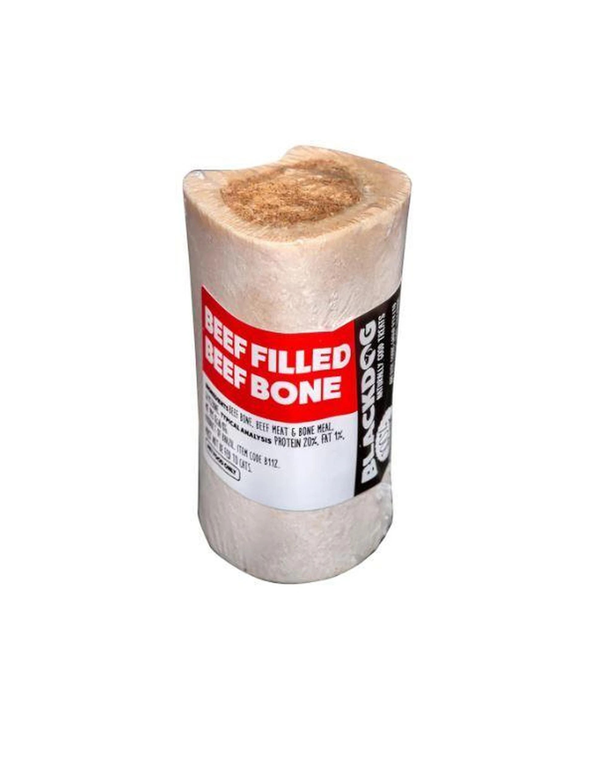 1 Blackdog Filled Marrow Bone Beef Natural Single Pet Dog Treat, 1 of 1