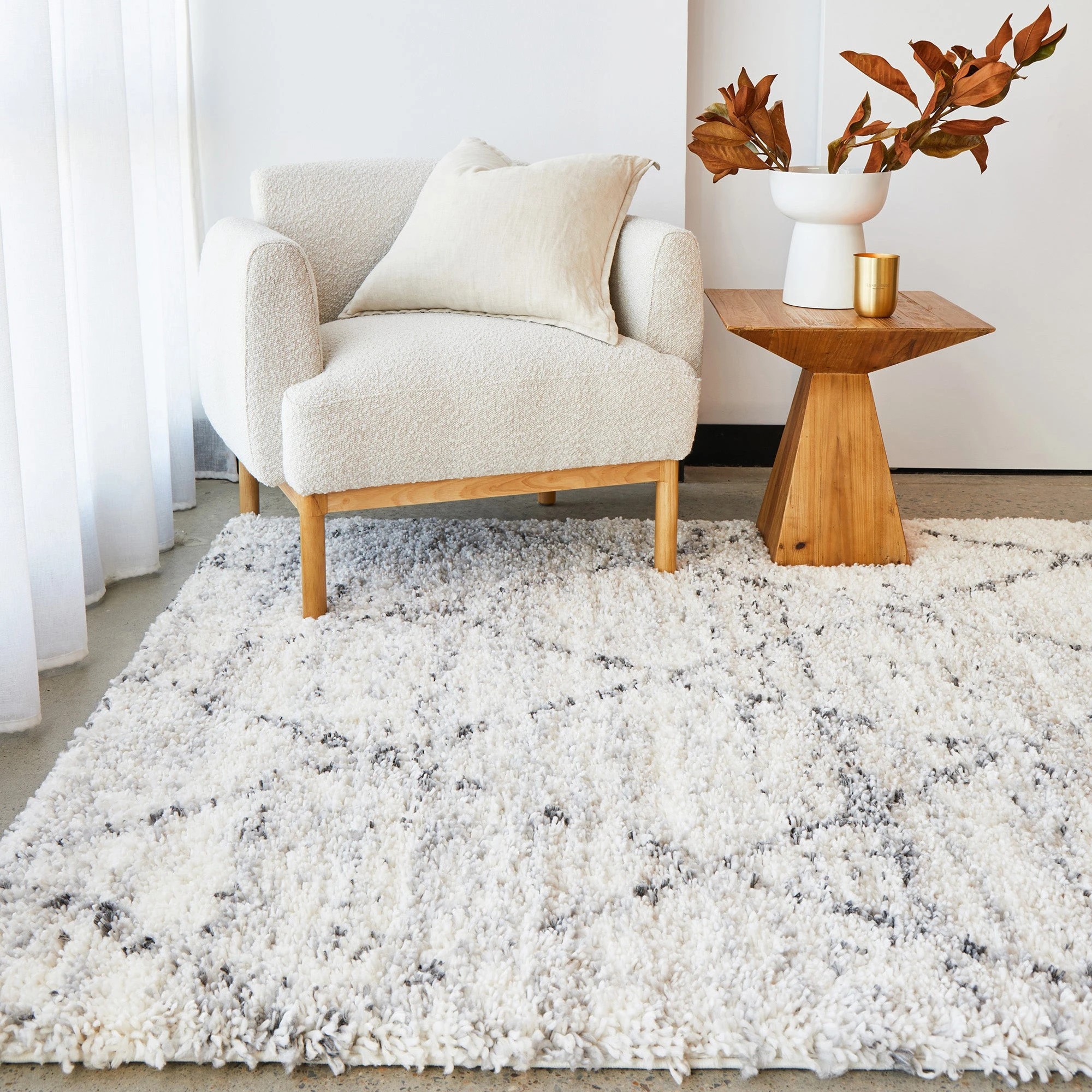 2 Common Ground Rugs Nocturne Astro 330x240cm - Extra Large Shag Rug - White, 2 of 6