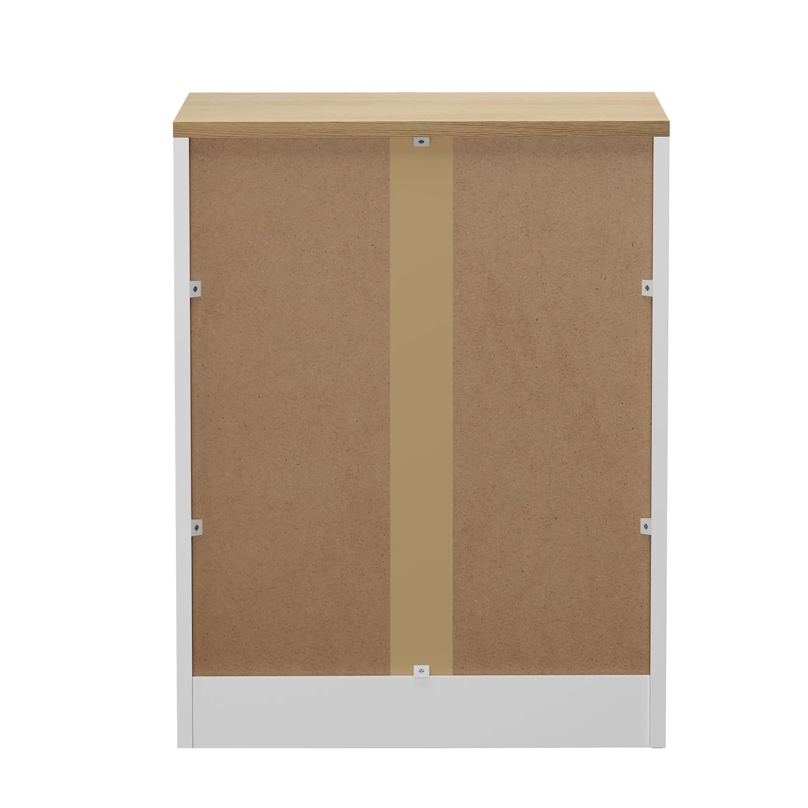 8 Oikiture 2pc Bedside Table 3 Drawers Nightstand Cabinet End Table - White, 8 of 8