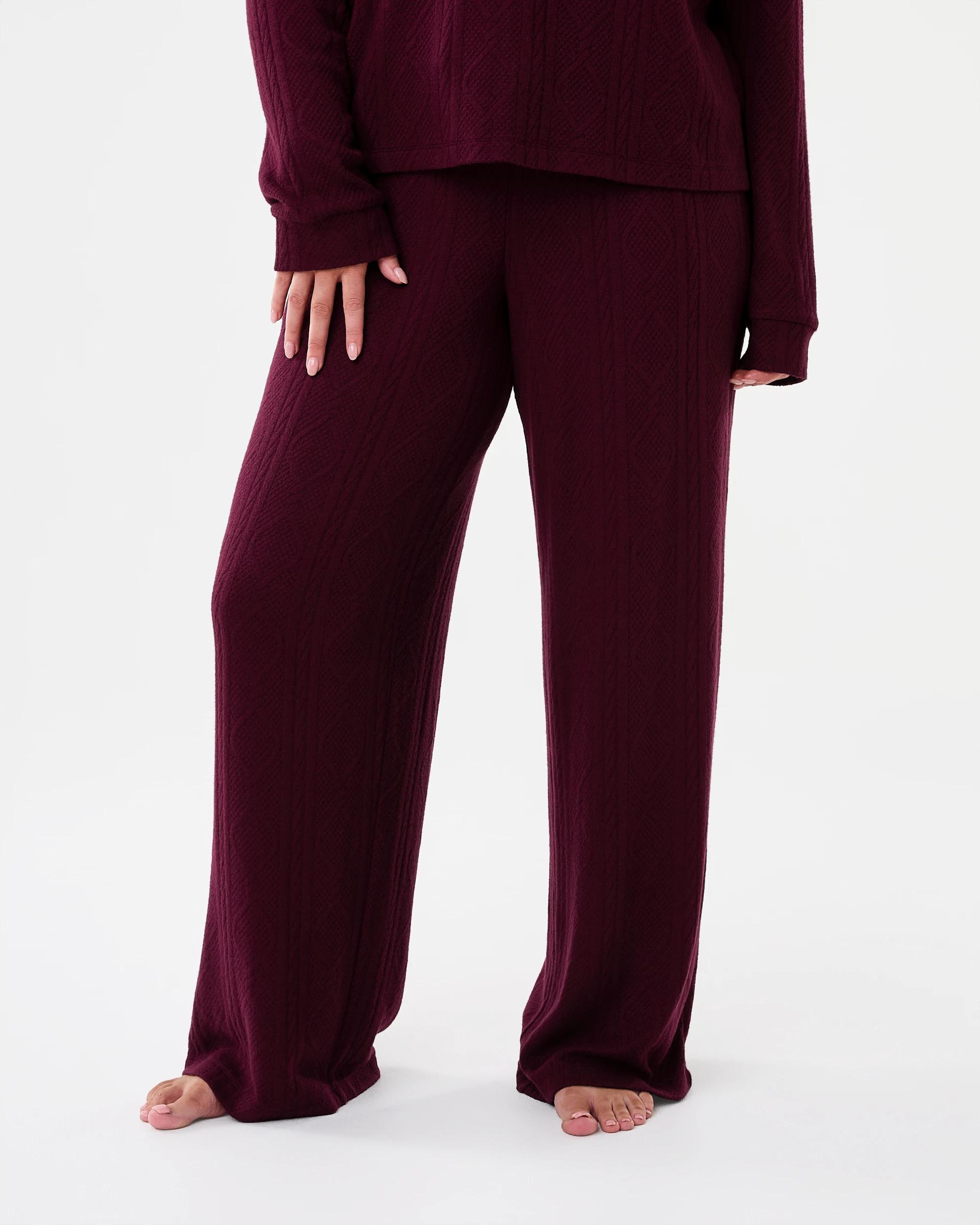 1 Cable Lounge Pants Velvet Red, 1 of 7
