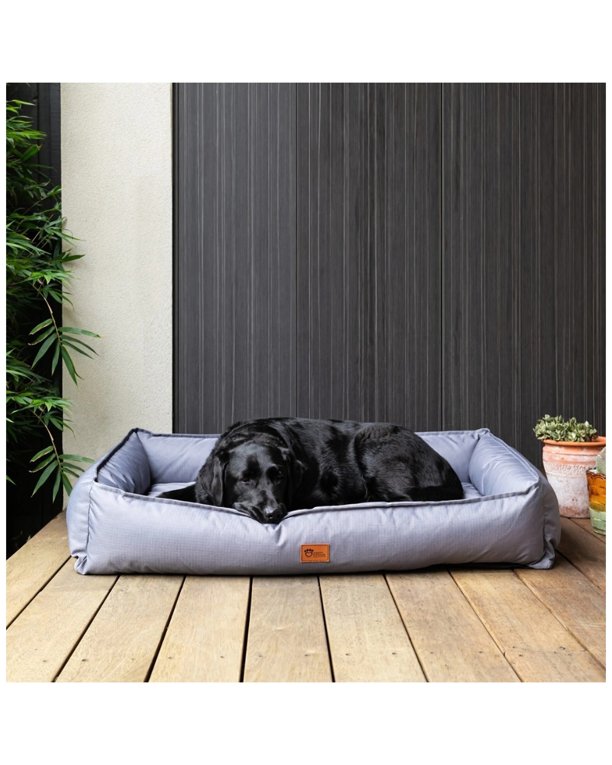 4 Superior Pet Goods Ortho Dog Lounger Orthopedic Dog Bed Jumbo Ripstop Durable - Grey, 4 of 4