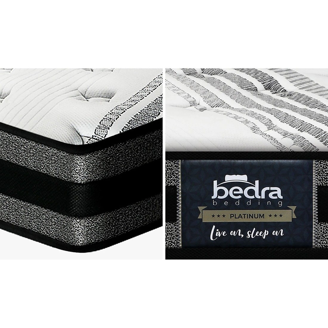 6 Bedra Bedding Mattress Luxury Bed Bonnell Spring Foam Medium 18cm Queen
 - Multi, 6 of 10