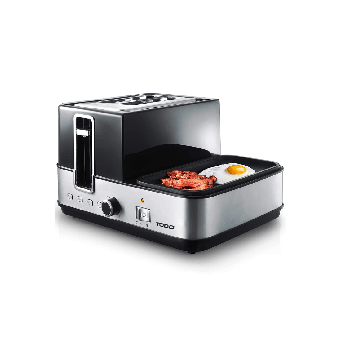 5 TODO 1400W Breakfast Master Toaster Egg Cooker Poacher Bacon Fryer Grill All In One, 5 of 9