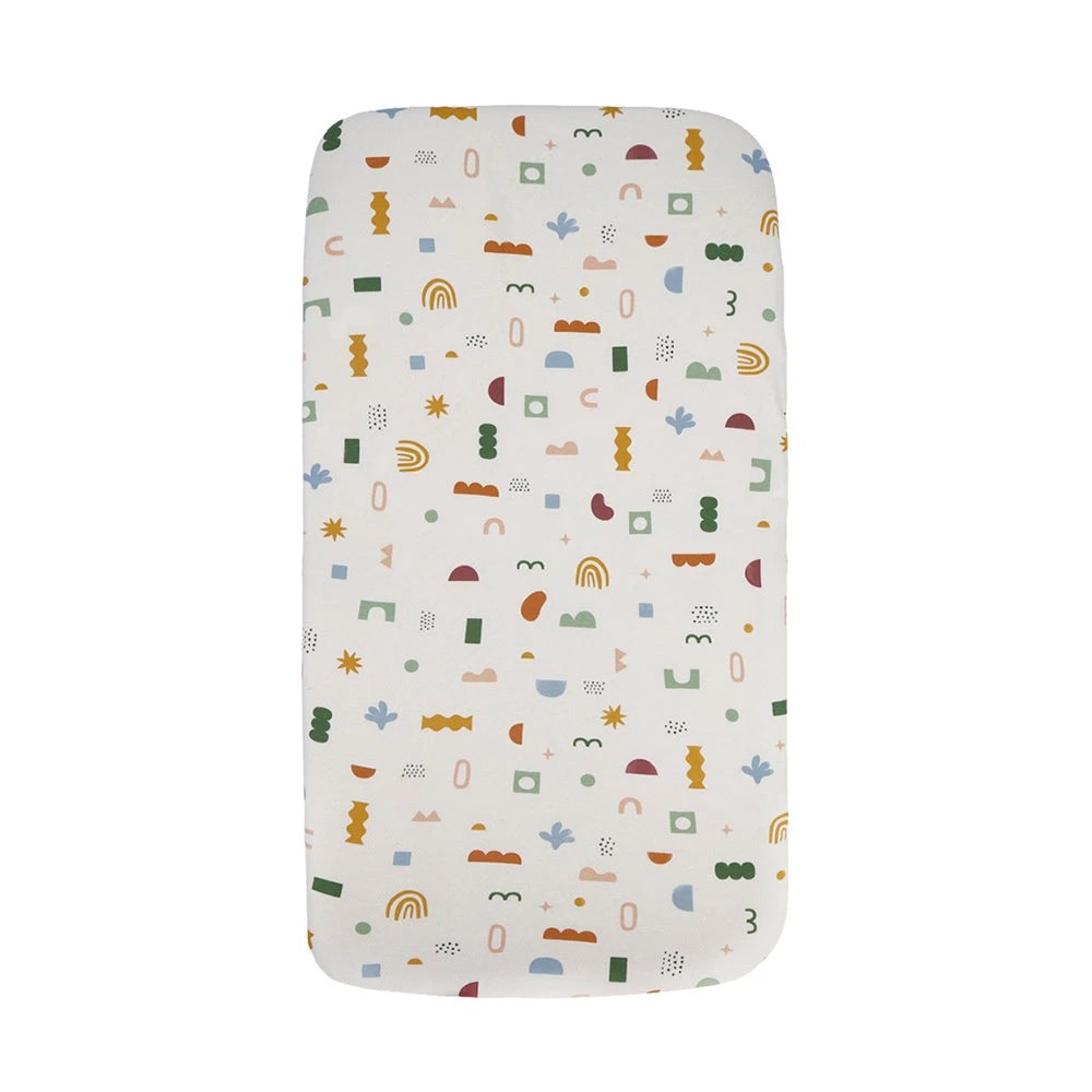 1 Living Textiles Geo Mod Bedside Sleeper Fitted Sheet – Assorted, 1 of 4