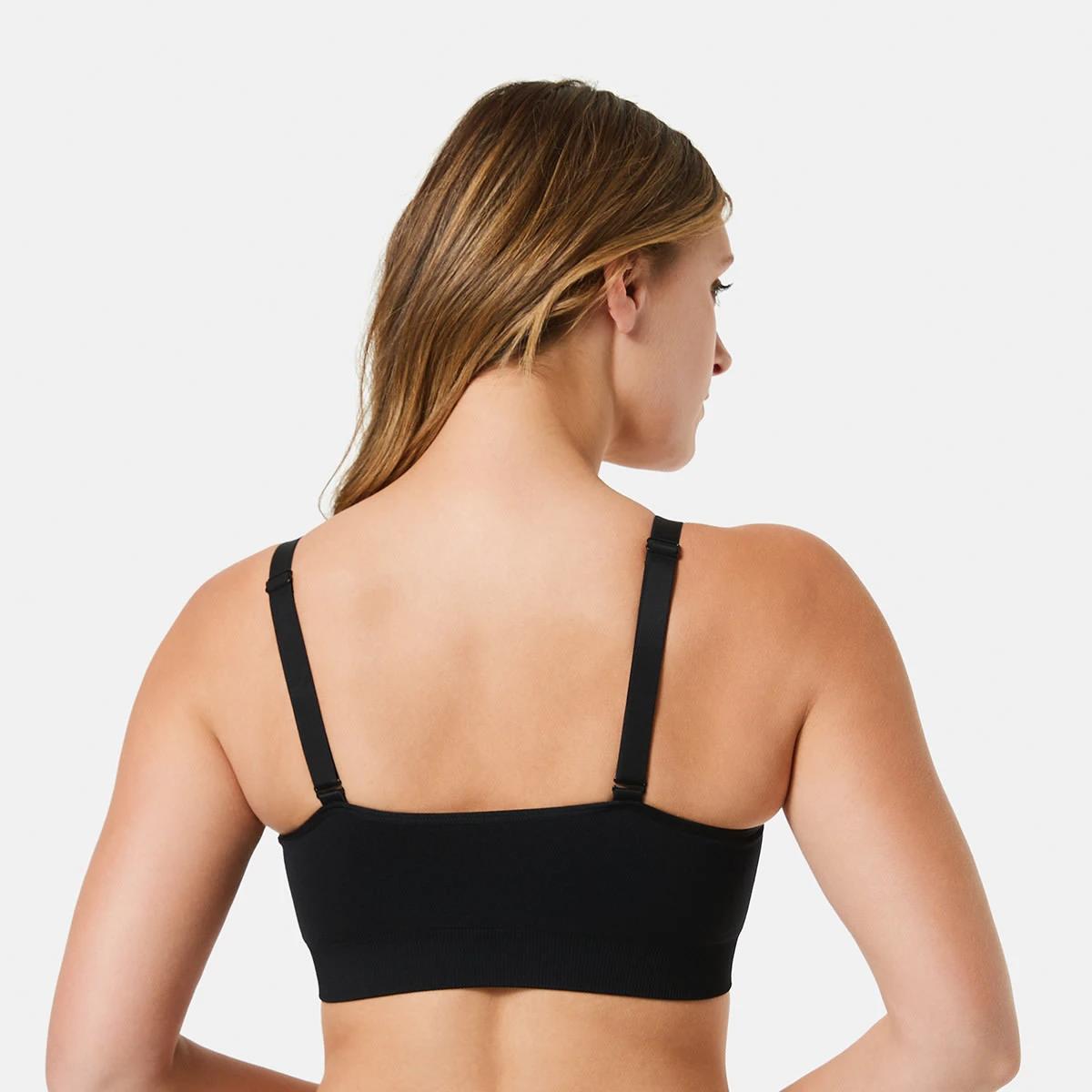 3 Medium Impact Sports Seamfree Crop Top BLACK, 3 of 8