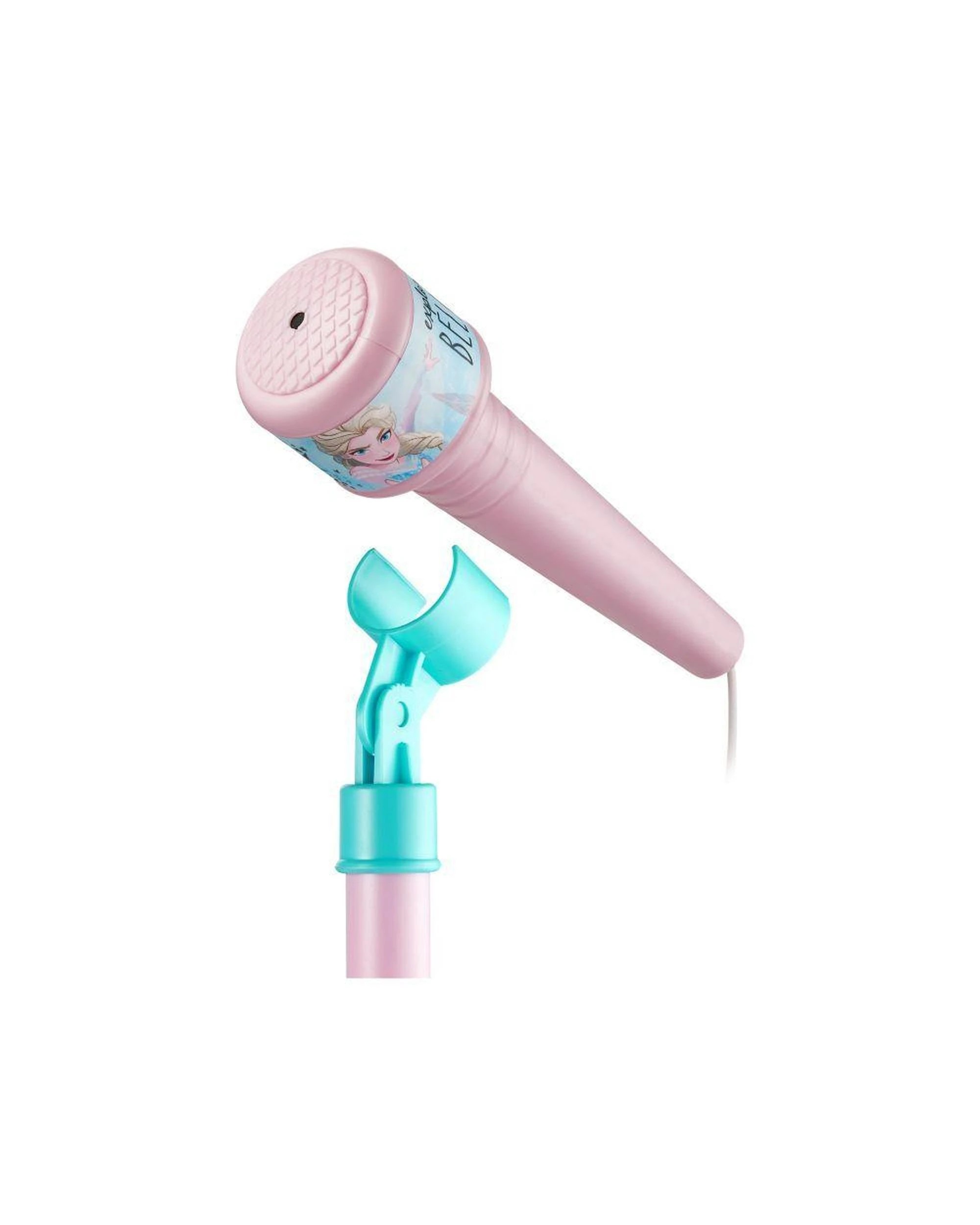 6 Disney Frozen Double Karaoke Mic Stand Bluetooth with Colourful Lights Adjustable Height, 6 of 6