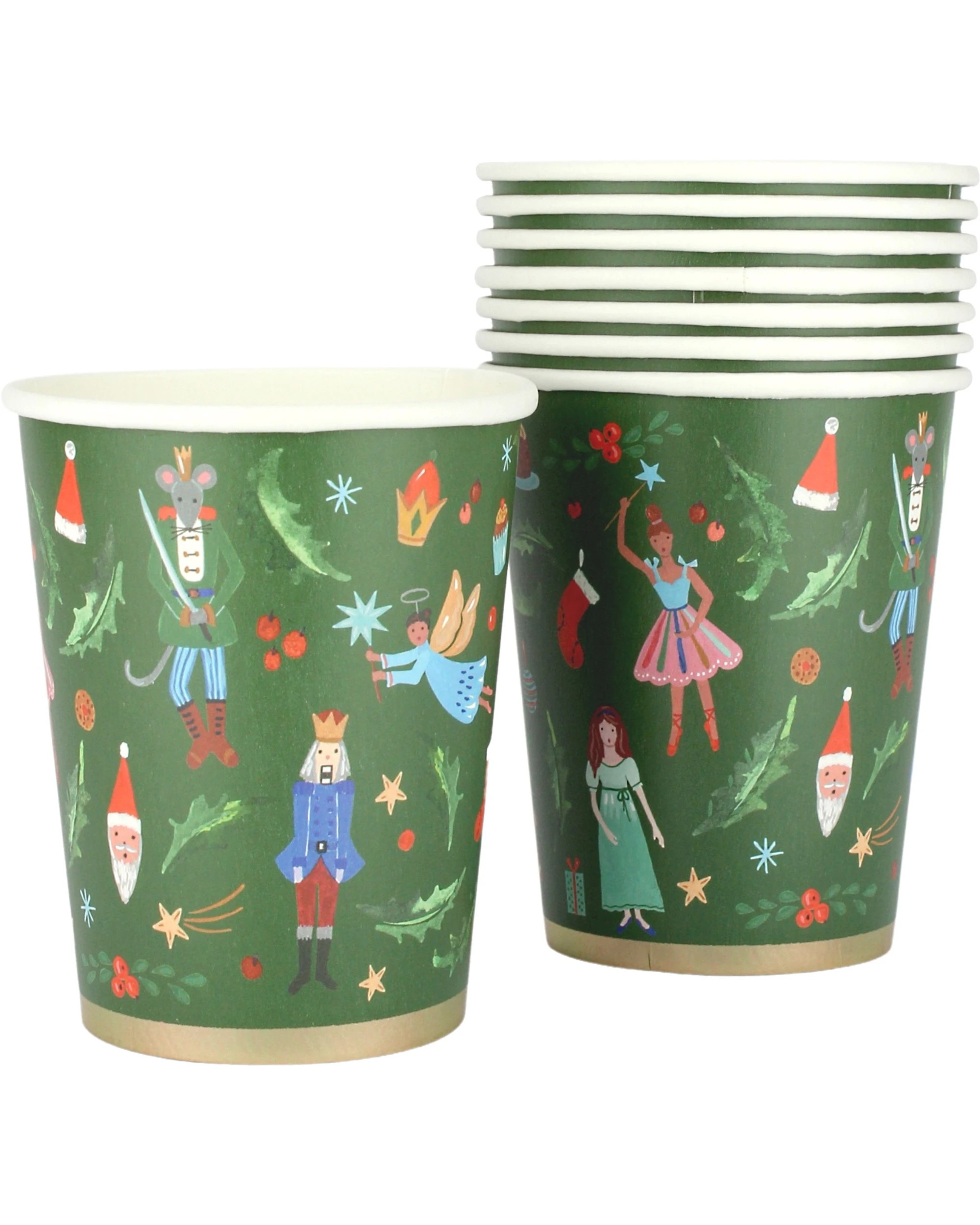 1 Party Maker Nutcracker Folk Forest Paper Cups Pack of 8 - Multi, 1 of 1