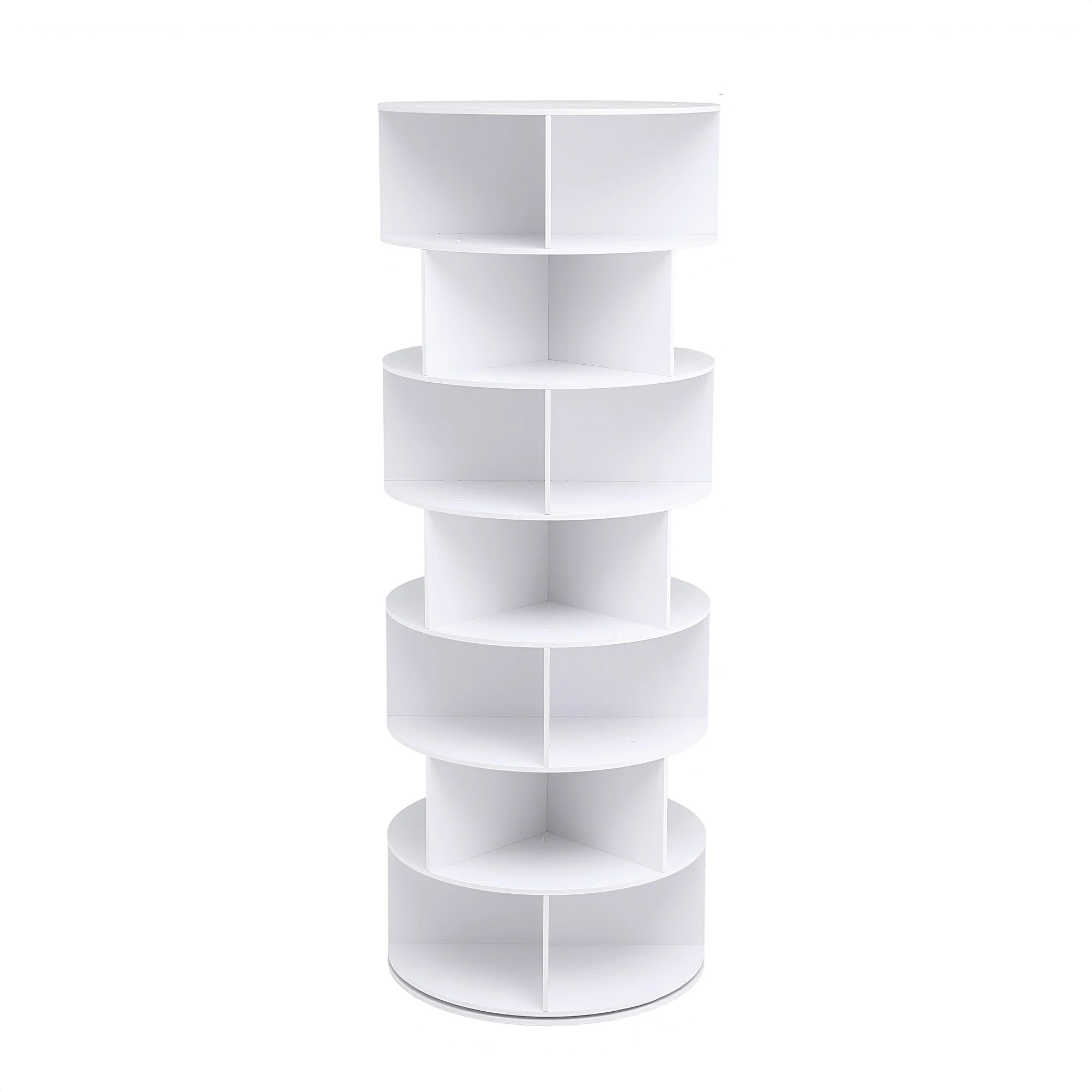 4 Artiss 7 Tier 360° Rotating Shoe Rack Storage Display Shelf - White, 4 of 8