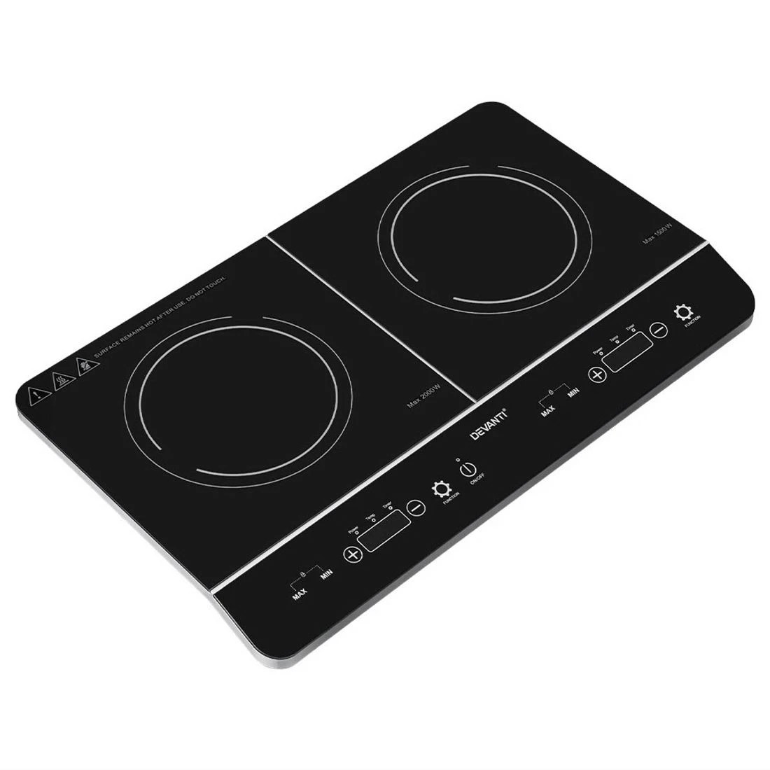 3 Devanti Induction Cooktop 60cm Portable Cooker - Black, 3 of 6