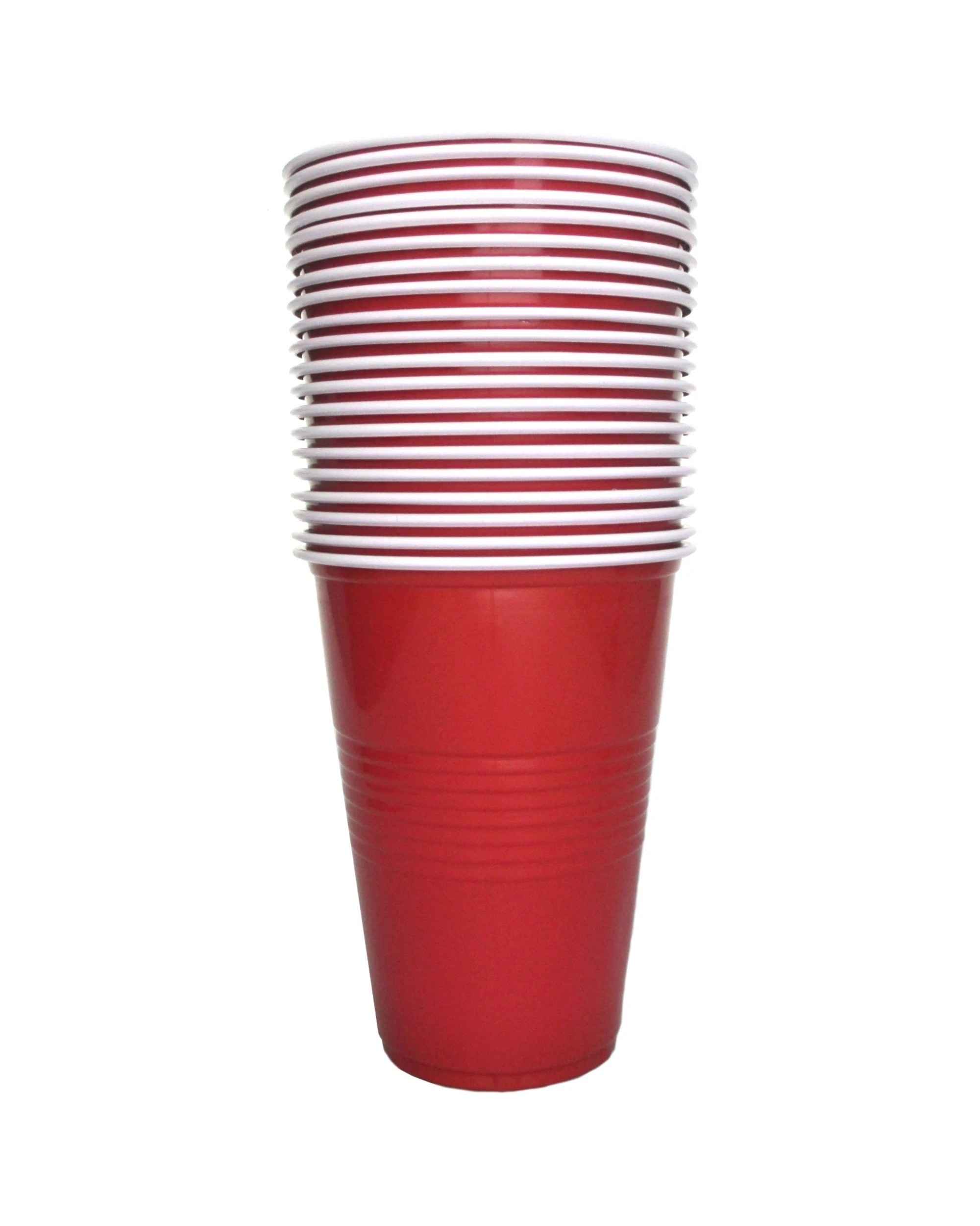 1 Durmaz Party Cups 500ml Pack of 20 - Red, 1 of 1