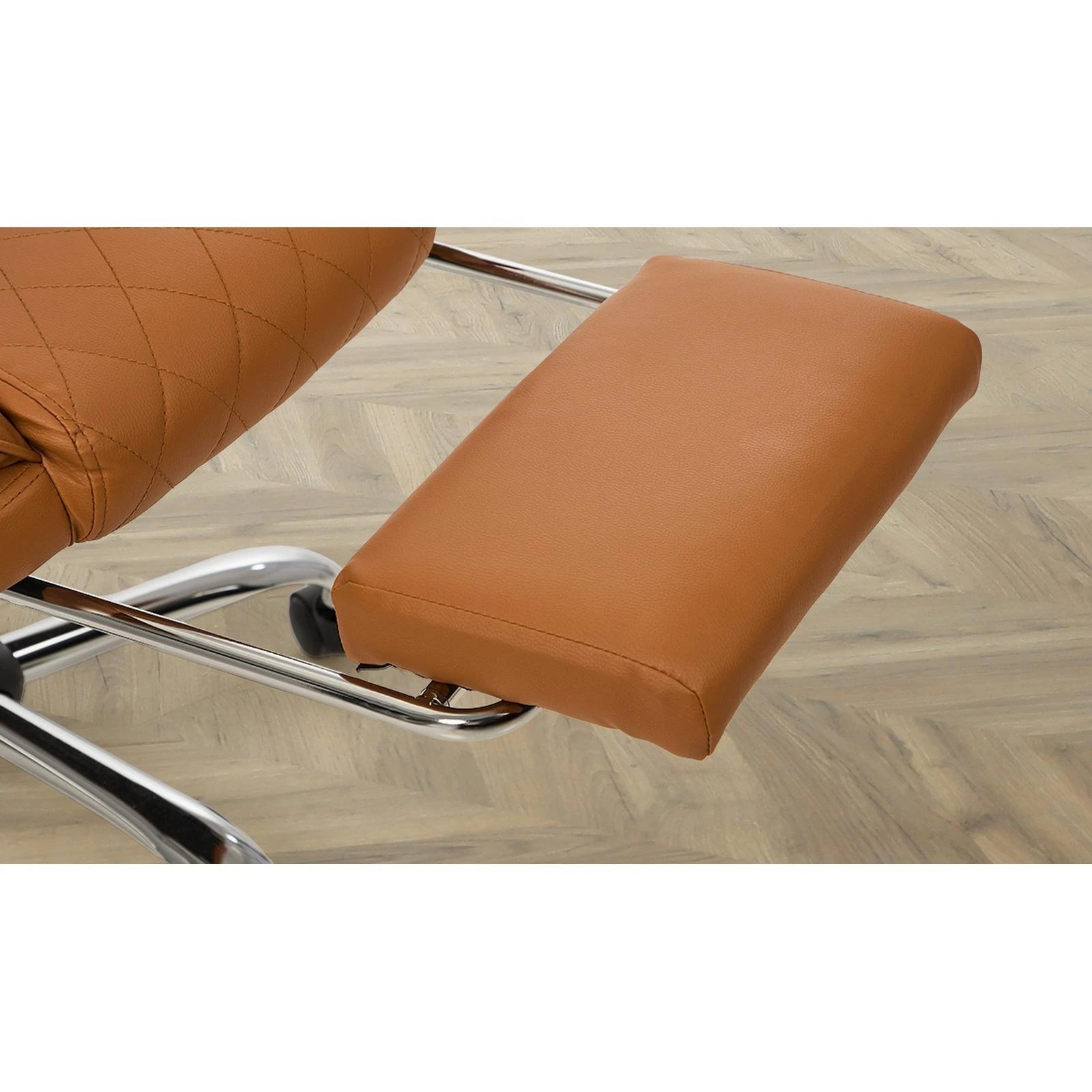 6 Oikiture Massage Office Chair Recliner Racing Computer Chairs PU Footrest - Brown, 6 of 7
